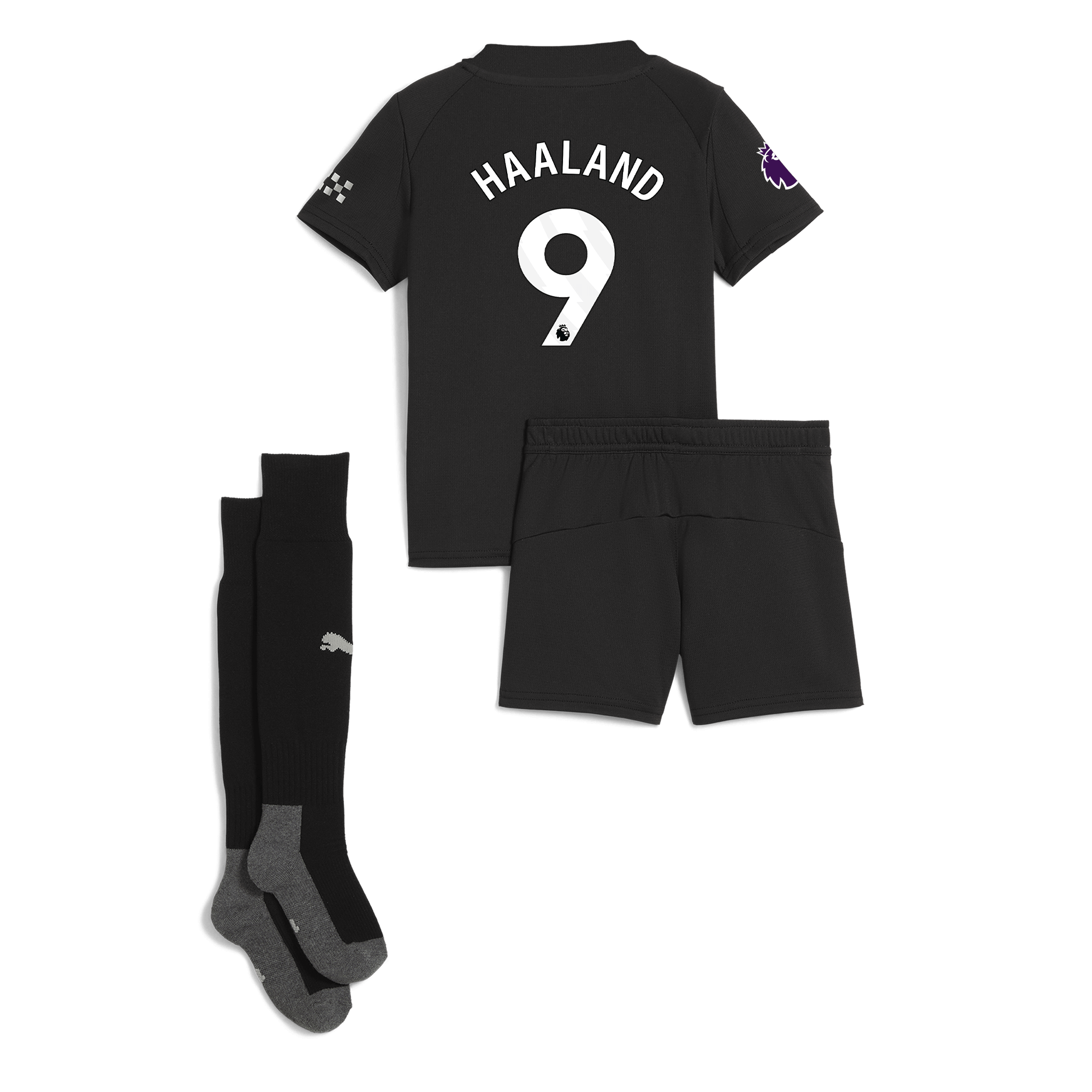 Manchester City manchester city premier league away mini kit 202526 with haaland 9 printing Collection - ManchesterCitystore.com