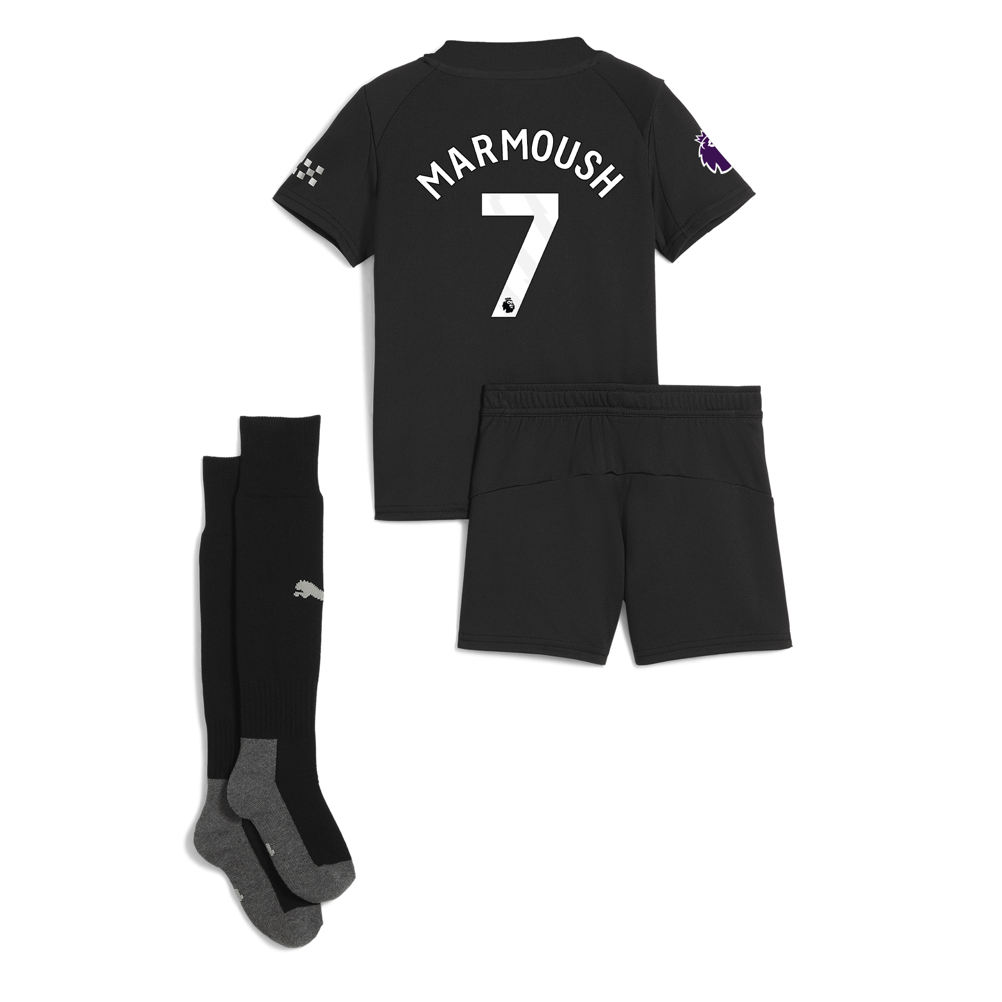 Manchester City manchester city premier league away mini kit 202526 with marmoush 7 printing Collection - ManchesterCitystore.com