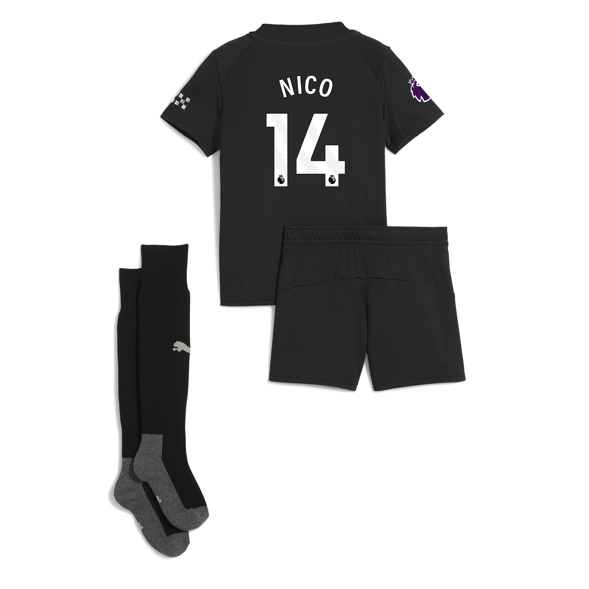Manchester City manchester city premier league away mini kit 202526 with nico 14 printing Collection - ManchesterCitystore.com