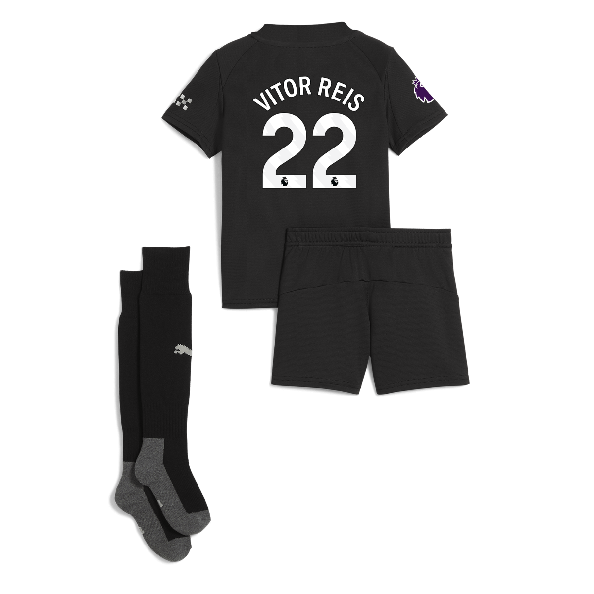 Manchester City manchester city premier league away mini kit 202526 with vitor reis 22 printing Collection - ManchesterCitystore.com
