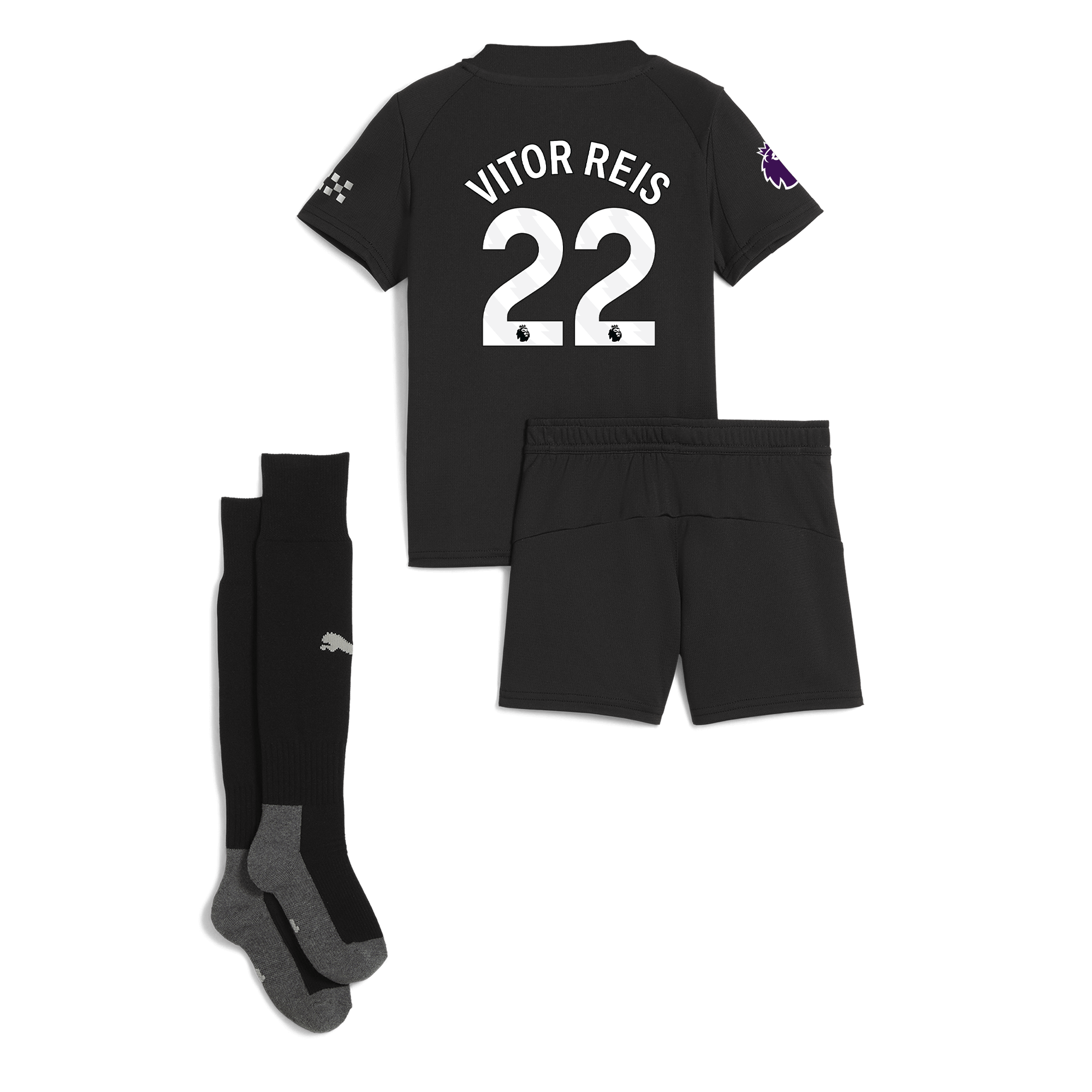 Manchester City manchester city premier league away mini kit 202526 with vitor reis 22 printing Collection - ManchesterCitystore.com