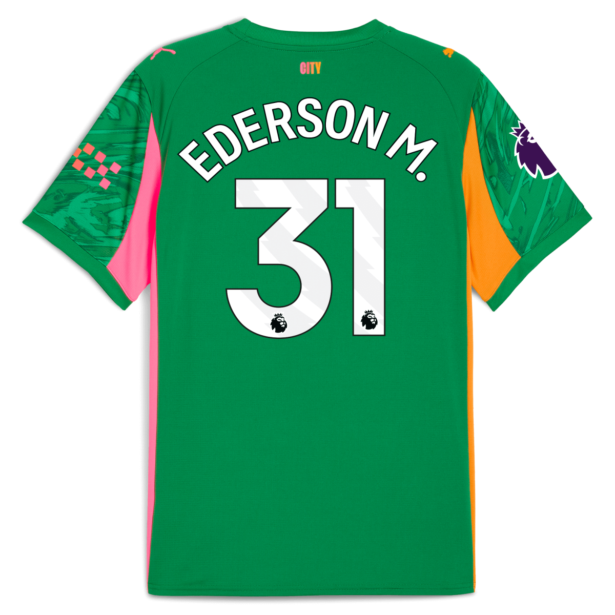 Manchester City manchester city premier league goalkeeper jersey green 202526 with ederson m. 31 printing Collection - ManchesterCitystore.com