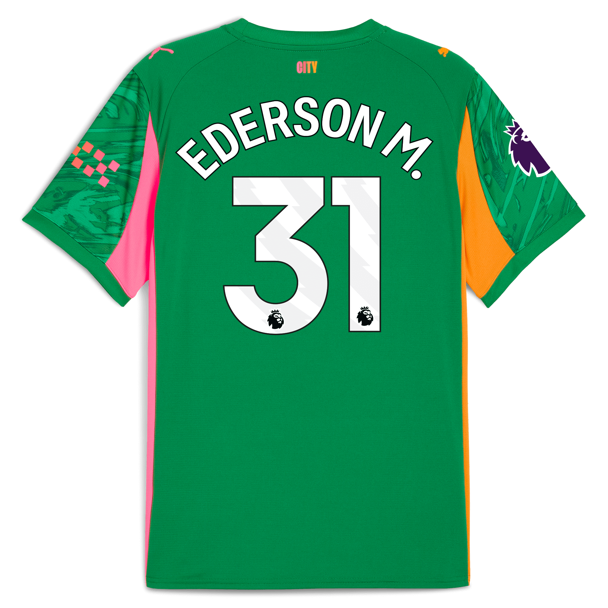 Manchester City manchester city premier league goalkeeper jersey green 202526 with ederson m. 31 printing Collection - ManchesterCitystore.com