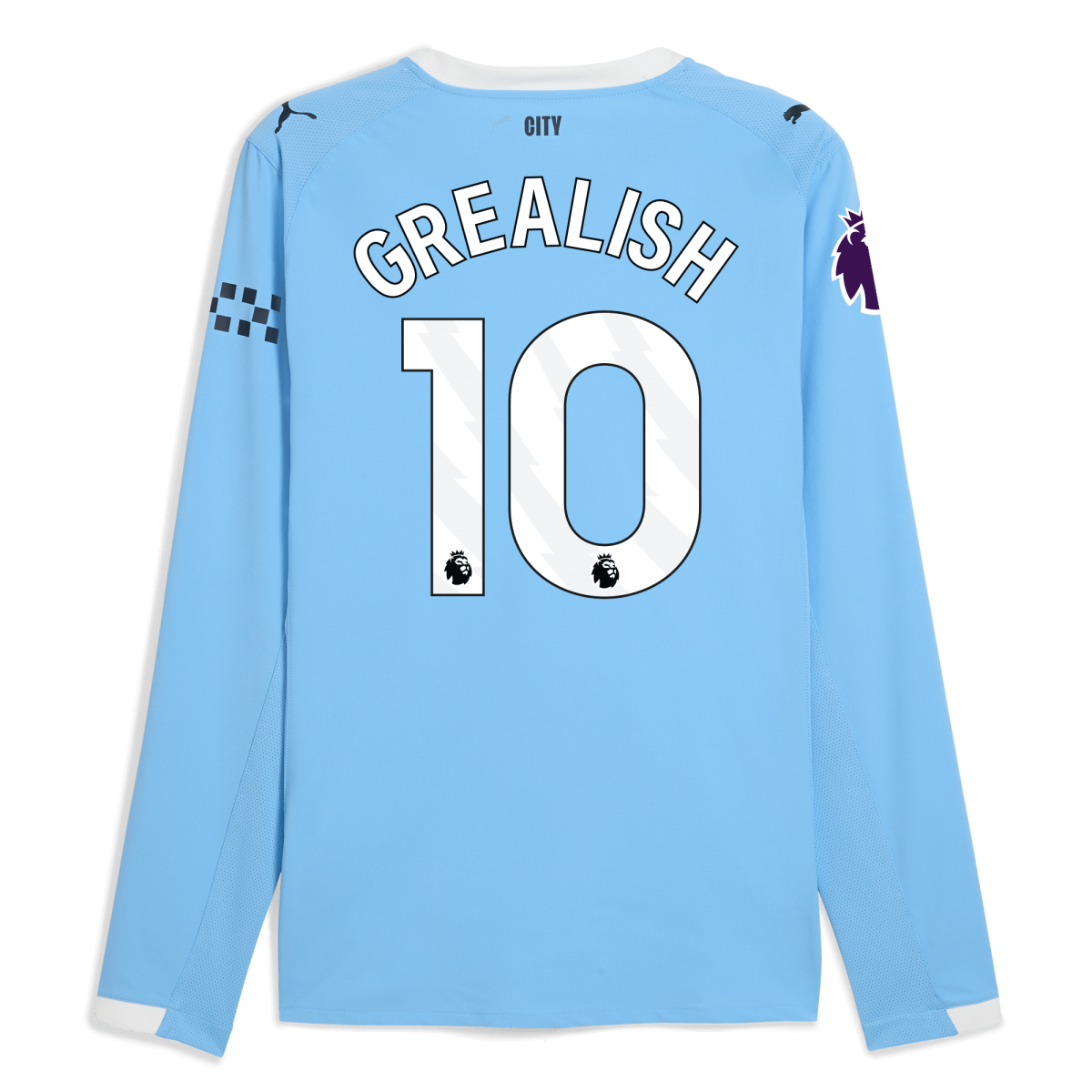 Manchester City manchester city premier league home authentic jersey 202526 long sleeve with grealish 10 printing Collection - ManchesterCitystore.com