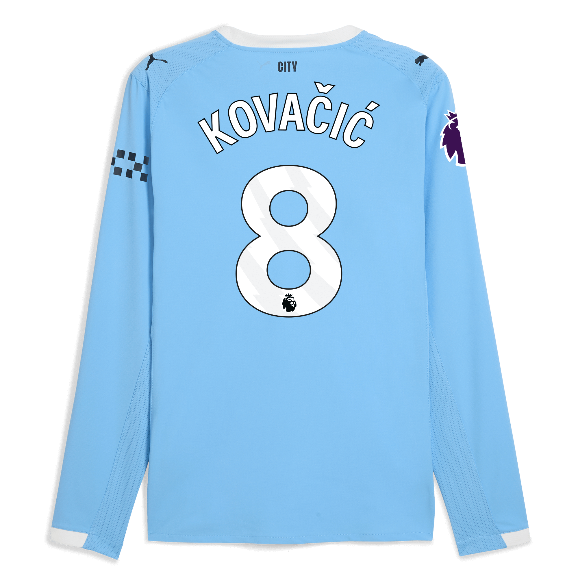 Manchester City manchester city premier league home authentic jersey 202526 long sleeve with kovacic 8 printing Collection - ManchesterCitystore.com