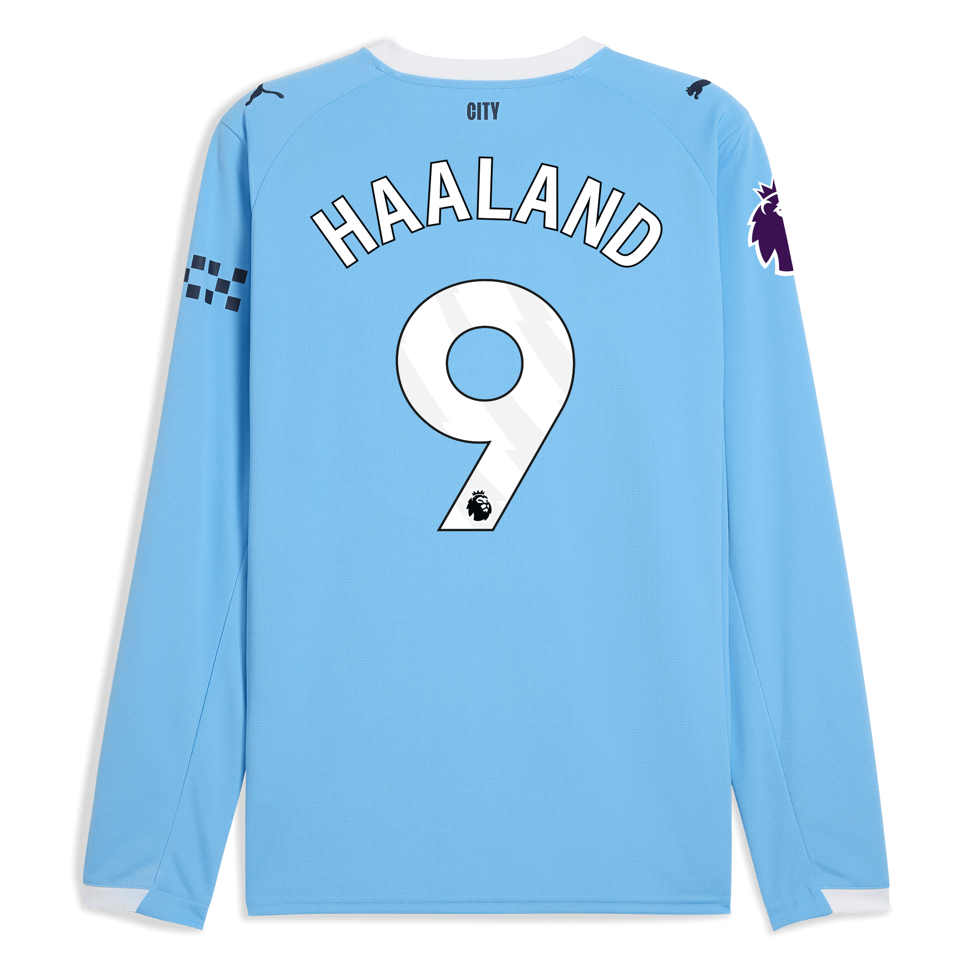 Manchester City manchester city premier league home jersey 202526 long sleeve with haaland 9 printing Collection - ManchesterCitystore.com