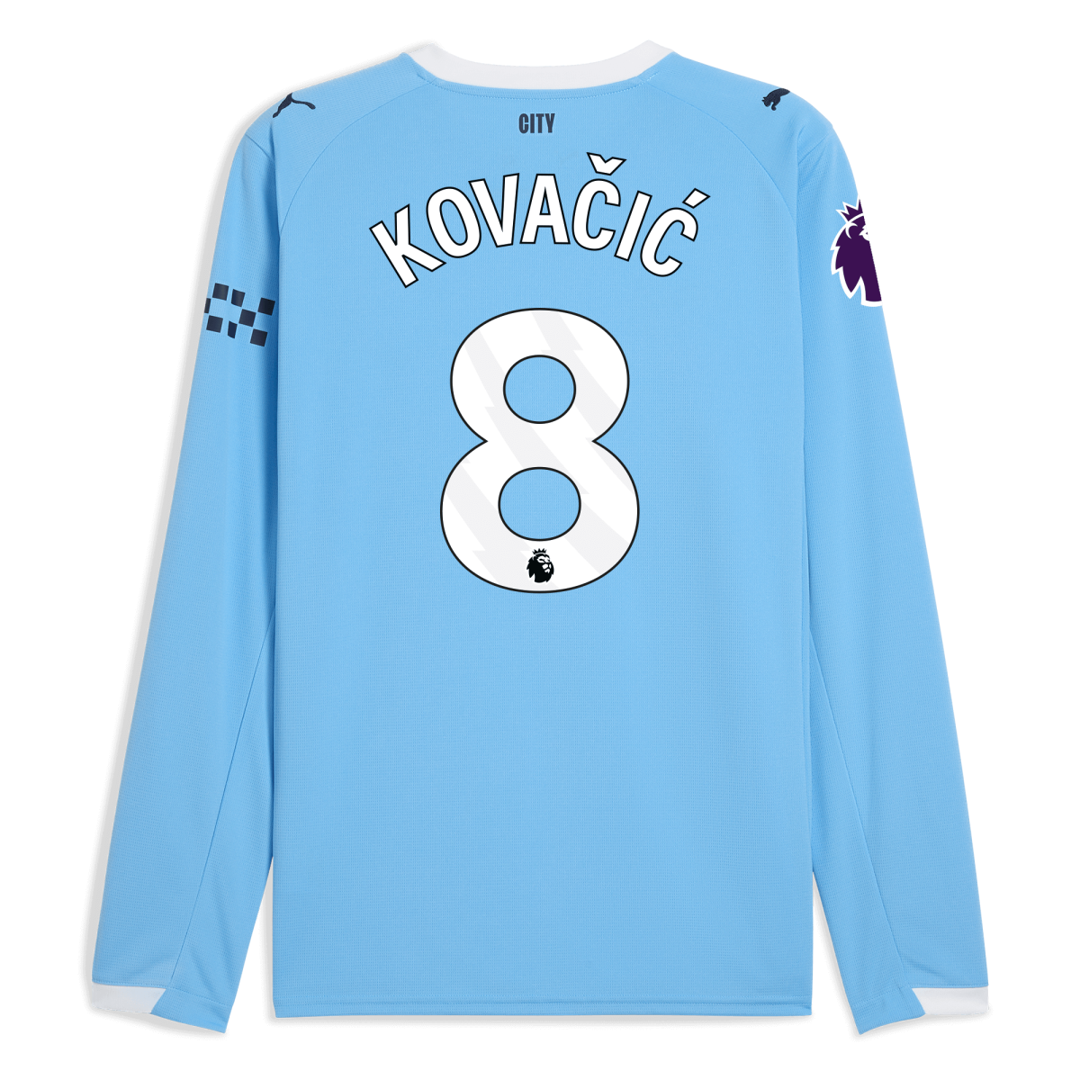 Manchester City manchester city premier league home jersey 202526 long sleeve with kovacic 8 printing Collection - ManchesterCitystore.com
