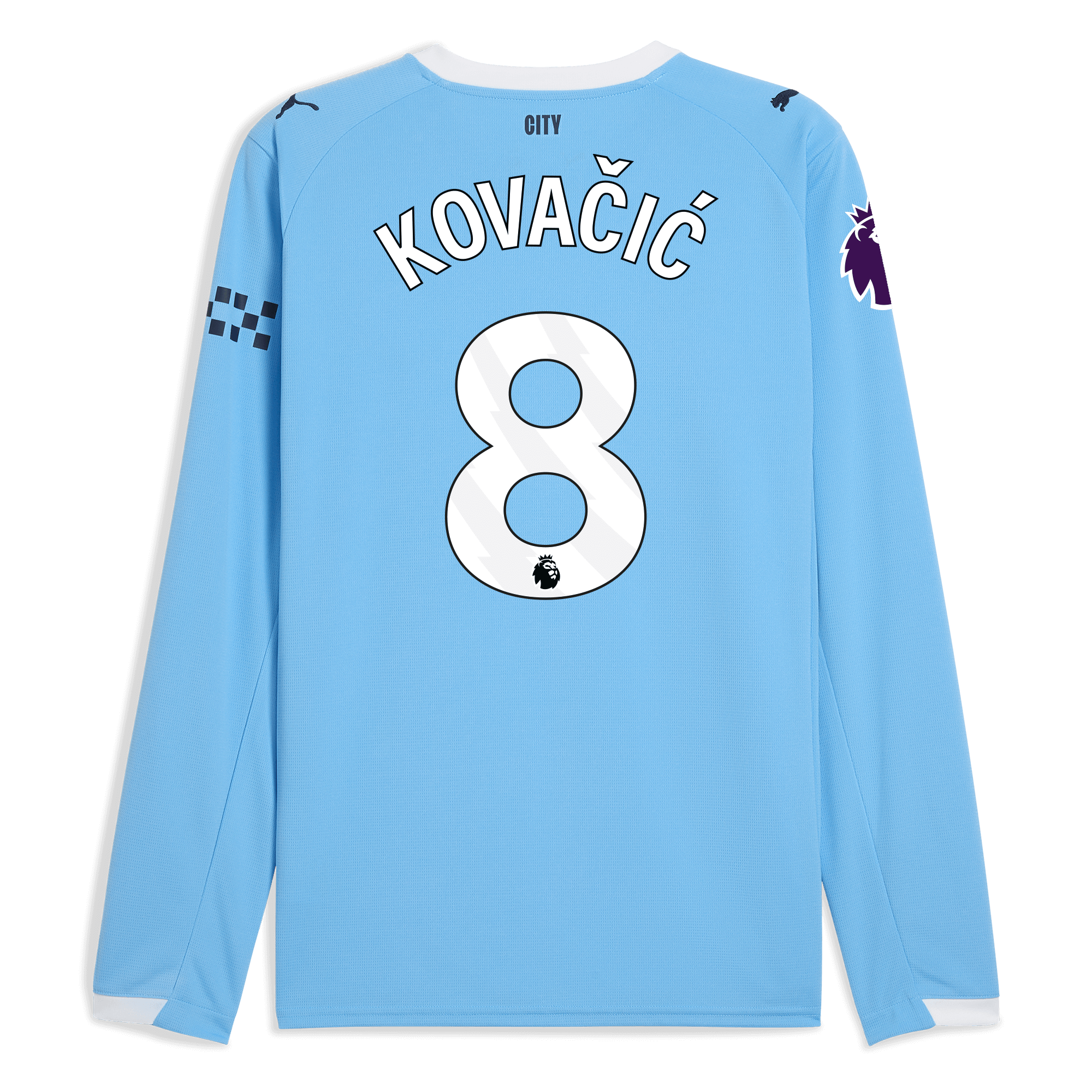 Manchester City manchester city premier league home jersey 202526 long sleeve with kovacic 8 printing Collection - ManchesterCitystore.com