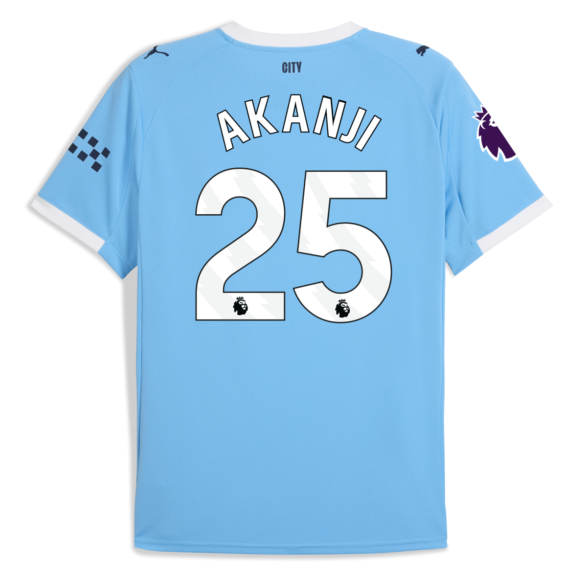 Manchester City manchester city premier league home jersey 202526 with akanji 25 printing Collection - ManchesterCitystore.com