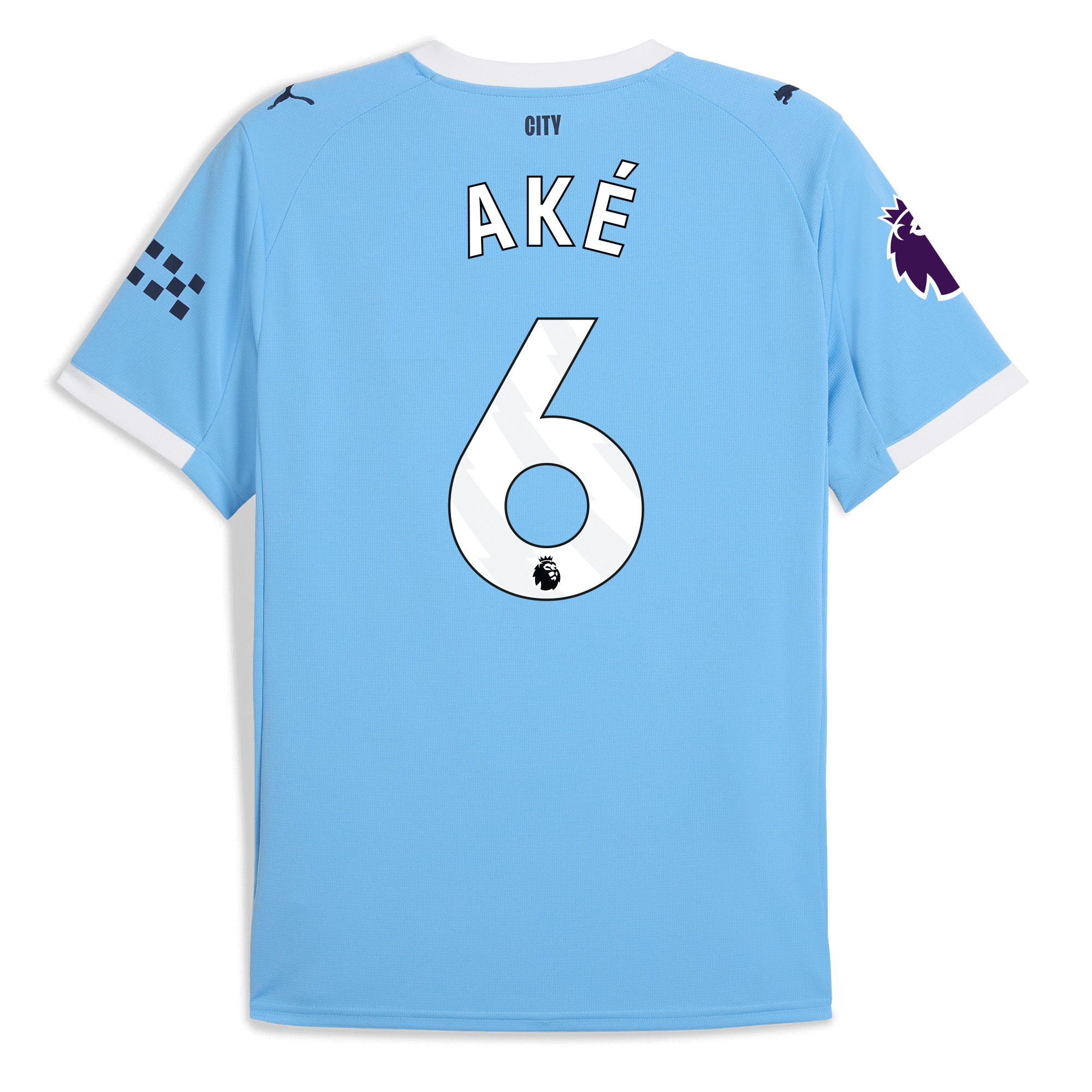 Manchester City manchester city premier league home jersey 202526 with ake 6 printing Collection - ManchesterCitystore.com