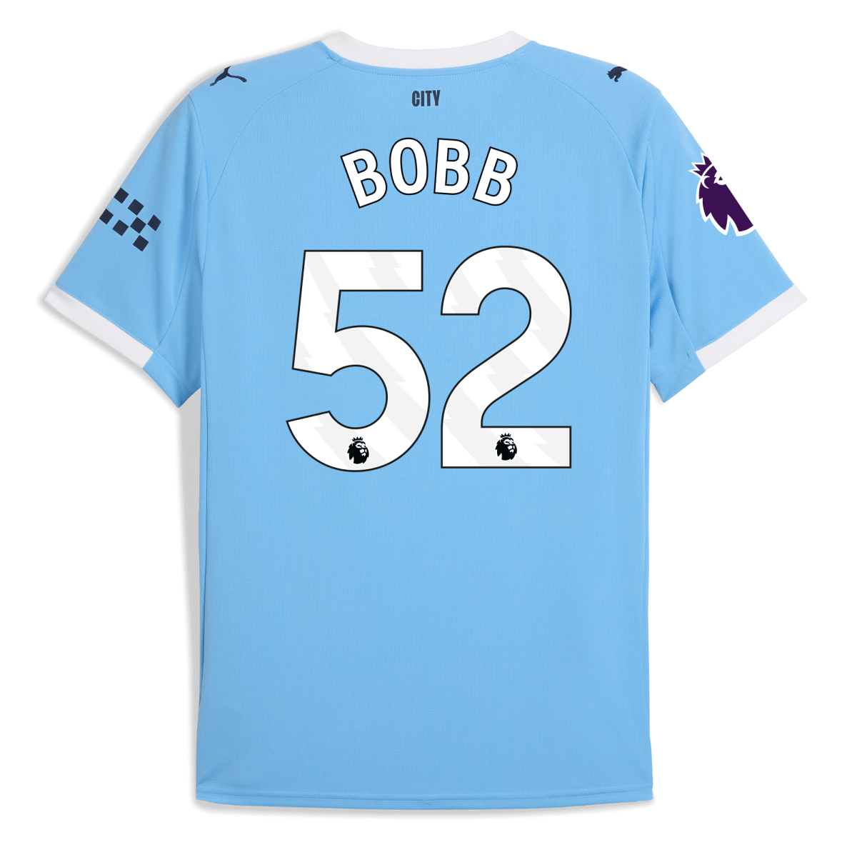 Manchester City manchester city premier league home jersey 202526 with bobb 52 printing Collection - ManchesterCitystore.com