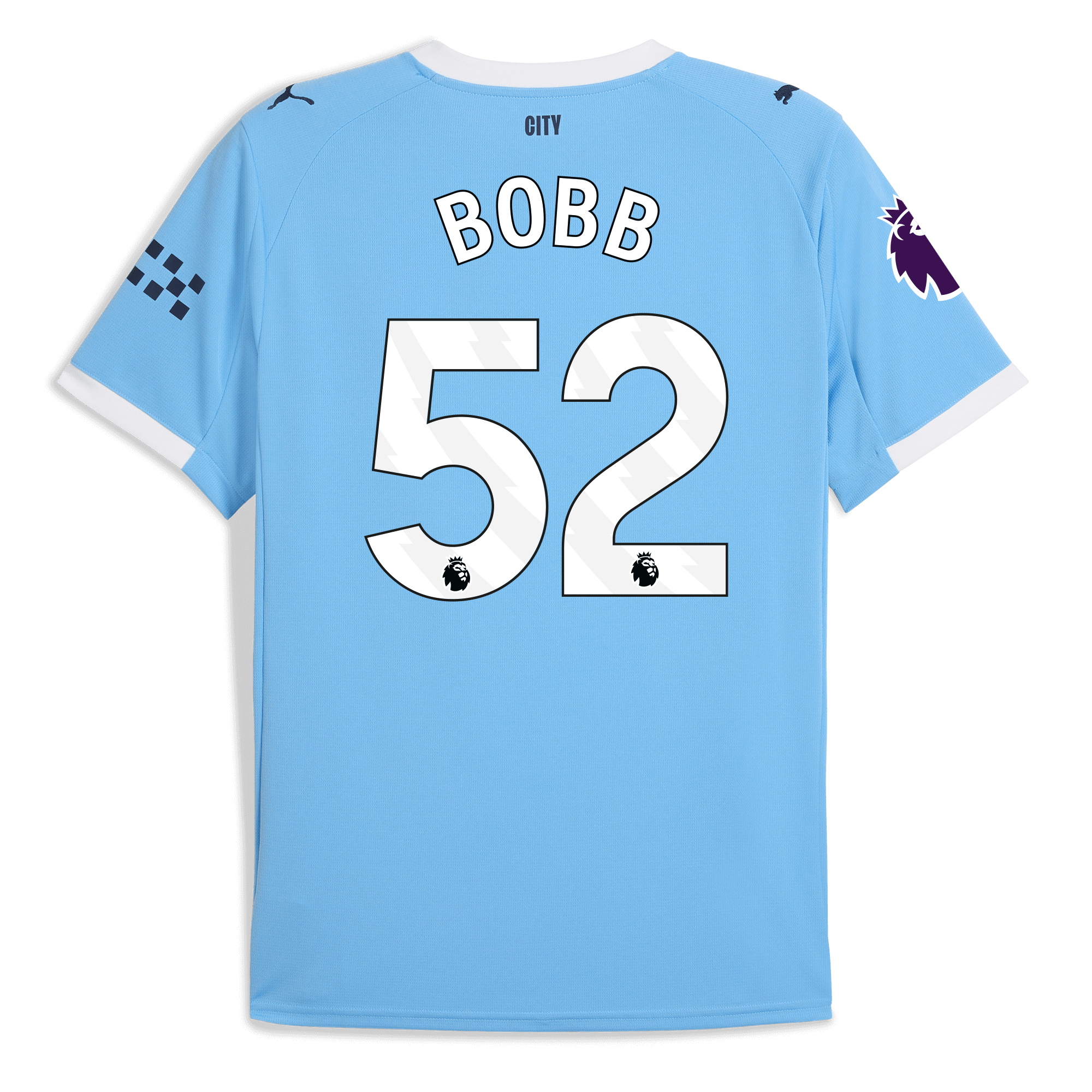 Manchester City manchester city premier league home jersey 202526 with bobb 52 printing Collection - ManchesterCitystore.com