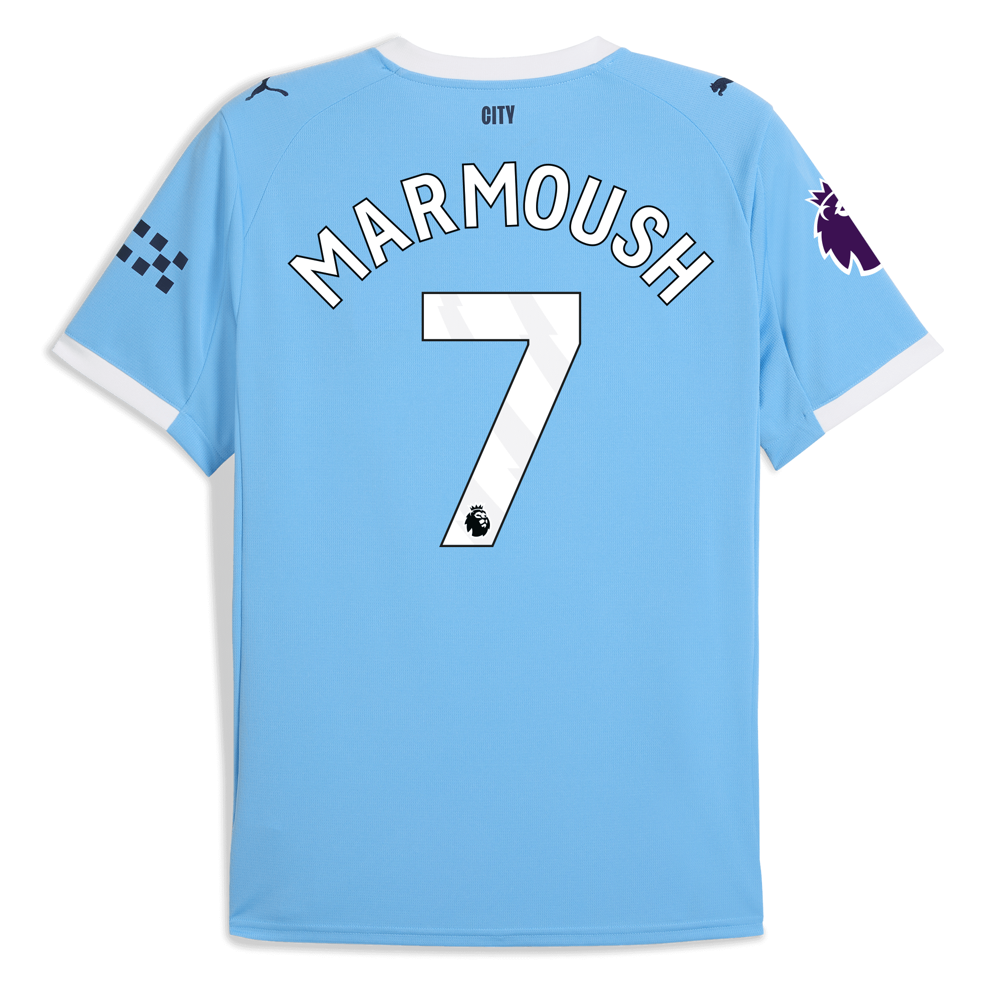 Manchester City manchester city premier league home jersey 202526 with marmoush 7 printing Collection - ManchesterCitystore.com
