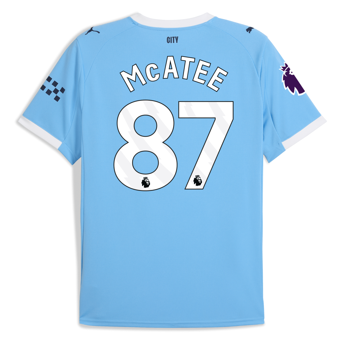 Manchester City manchester city premier league home jersey 202526 with mcatee 87 printing Collection - ManchesterCitystore.com