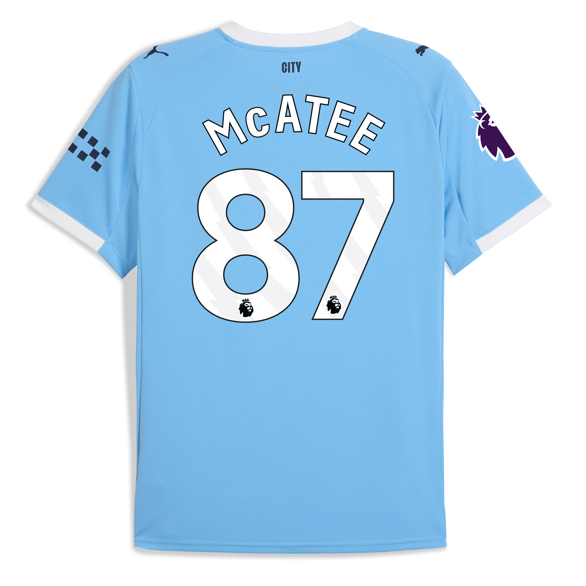 Manchester City manchester city premier league home jersey 202526 with mcatee 87 printing Collection - ManchesterCitystore.com