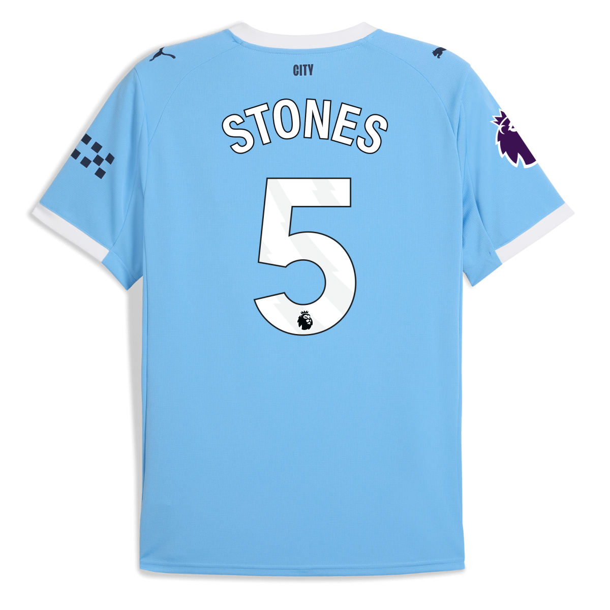 Manchester City manchester city premier league home jersey 202526 with stones 5 printing Collection - ManchesterCitystore.com