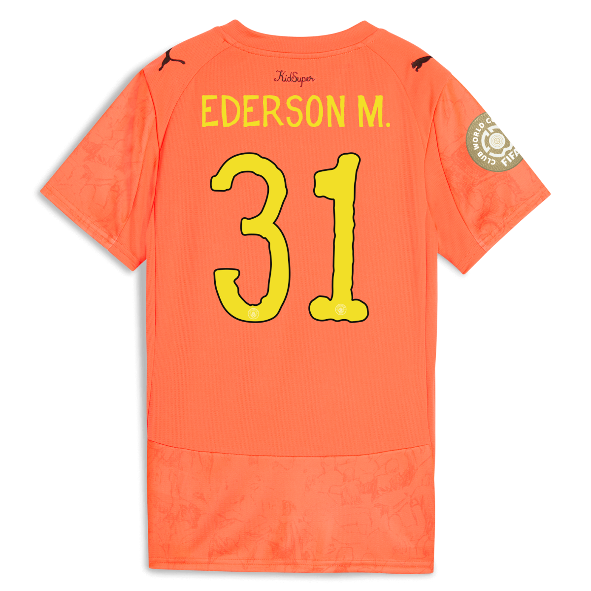 Manchester City womens manchester city gk kidsuper club world cup jersey orange 202526 with ederson m. 31 printing Collection - ManchesterCitystore.com