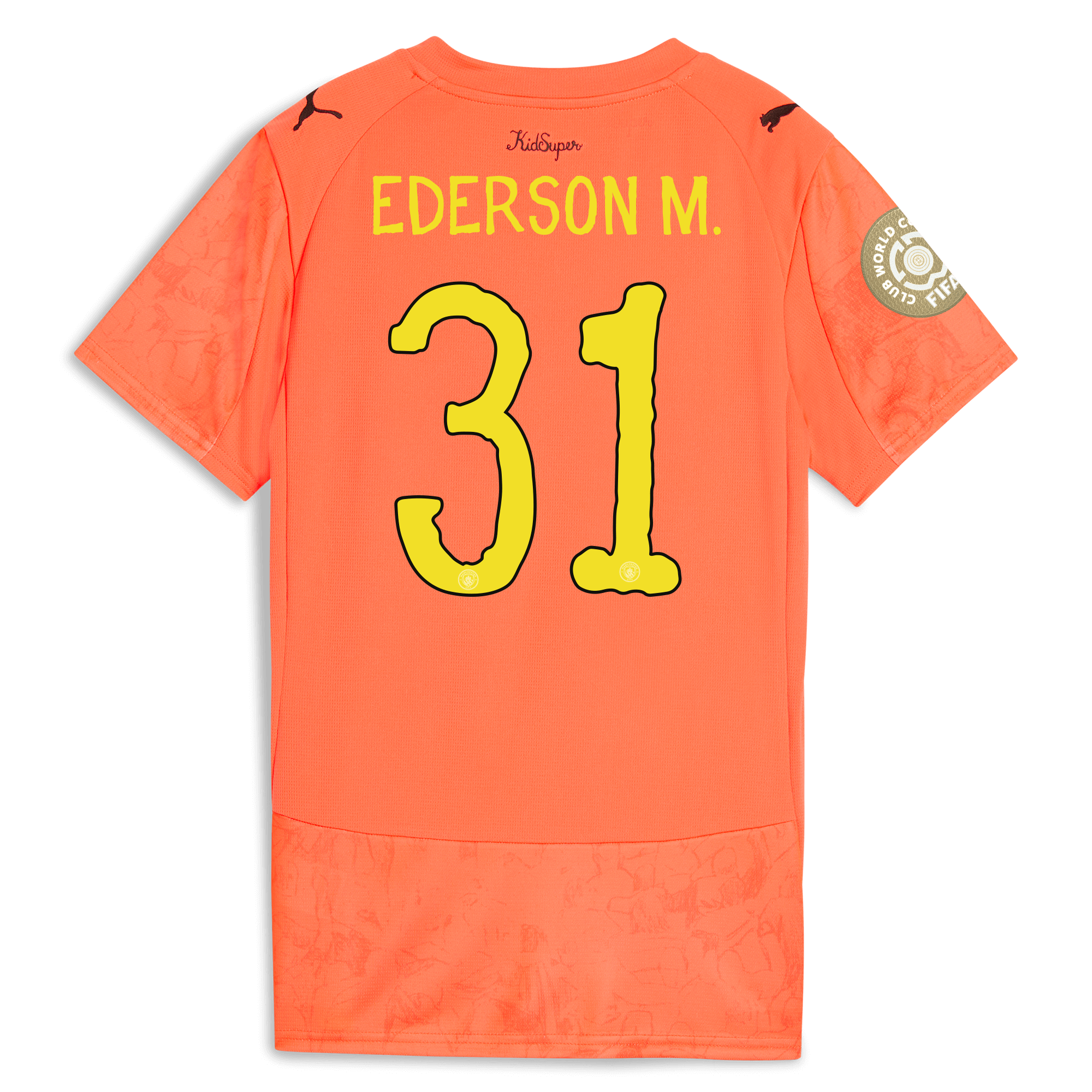 Manchester City womens manchester city gk kidsuper club world cup jersey orange 202526 with ederson m. 31 printing Collection - ManchesterCitystore.com