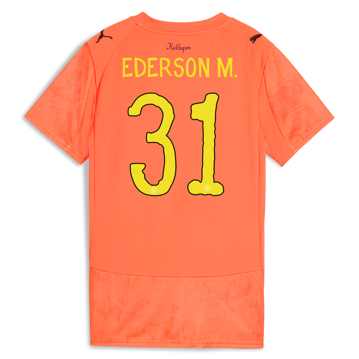 Manchester City womens manchester city gk kidsuper jersey orange 202526 with ederson m. 31 printing Collection - ManchesterCitystore.com