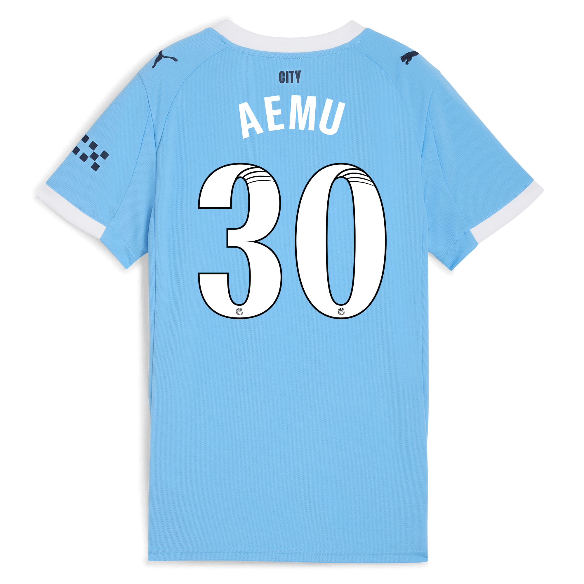 Manchester City womens manchester city home jersey 202526 with aemu 30 printing Collection - ManchesterCitystore.com