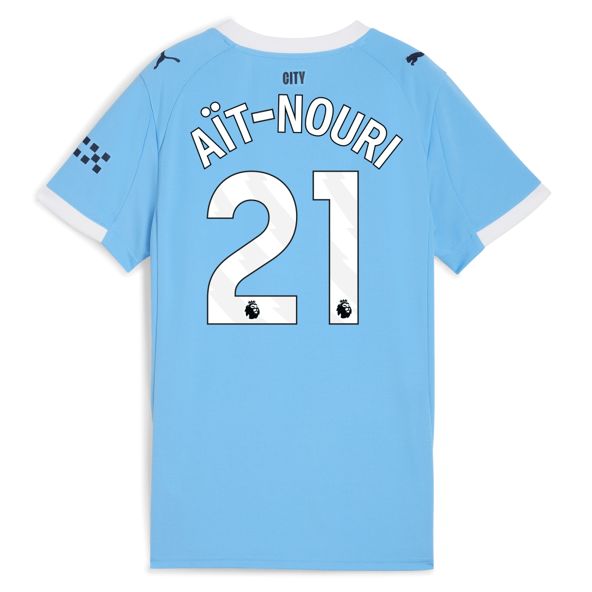 Manchester City womens manchester city home jersey 202526 with ait-nouri 21 printing Collection - ManchesterCitystore.com