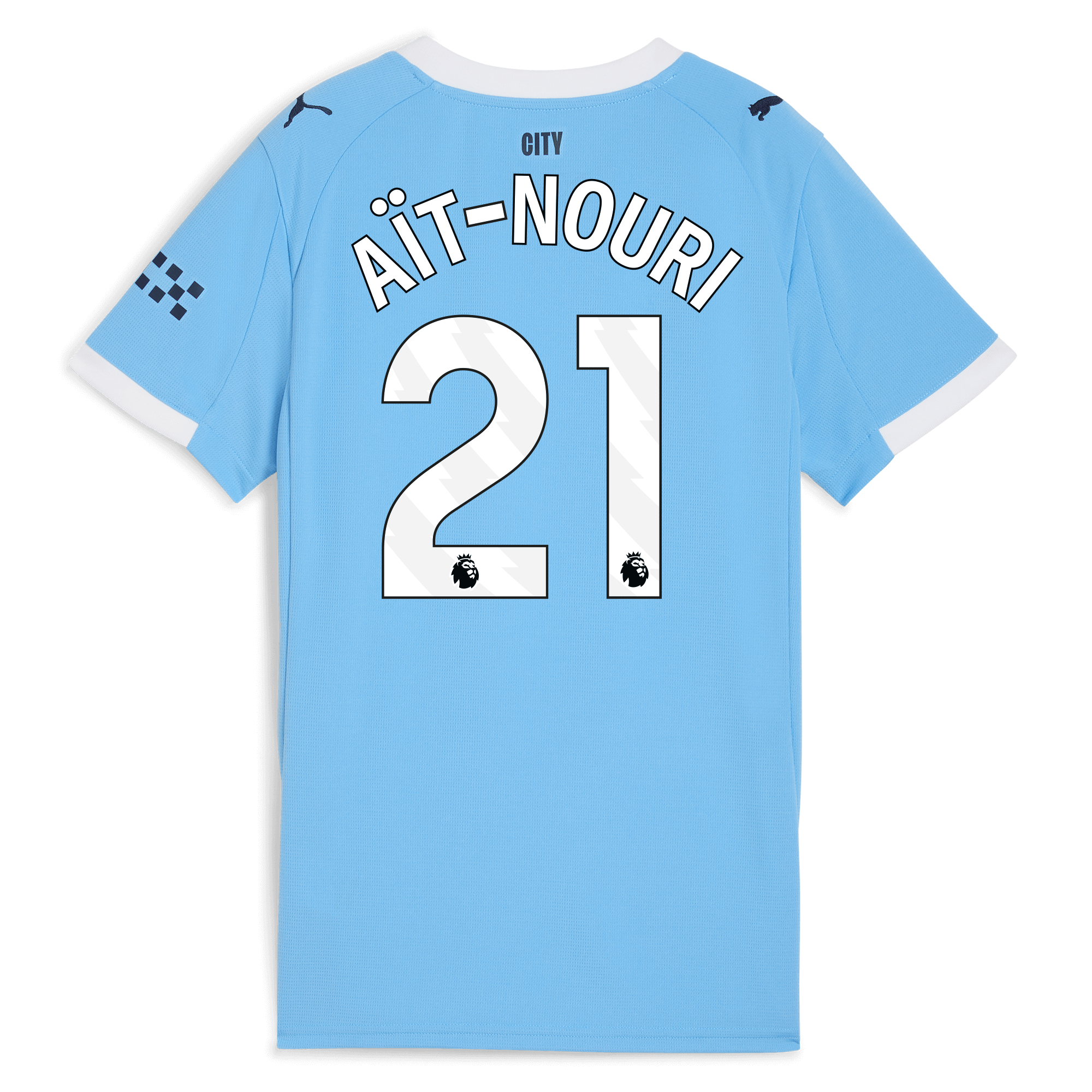 Manchester City womens manchester city home jersey 202526 with ait-nouri 21 printing Collection - ManchesterCitystore.com