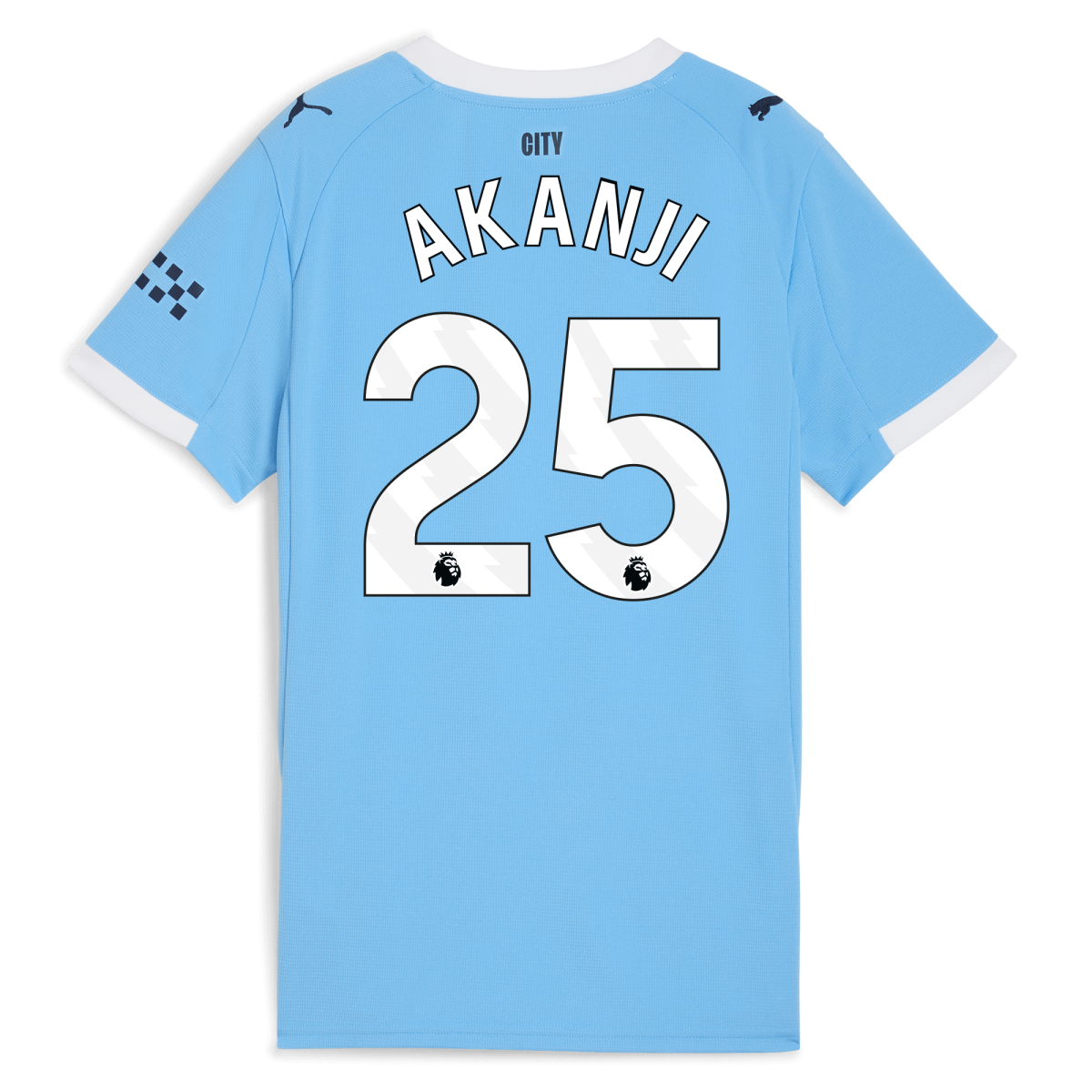 Manchester City womens manchester city home jersey 202526 with akanji 25 printing Collection - ManchesterCitystore.com