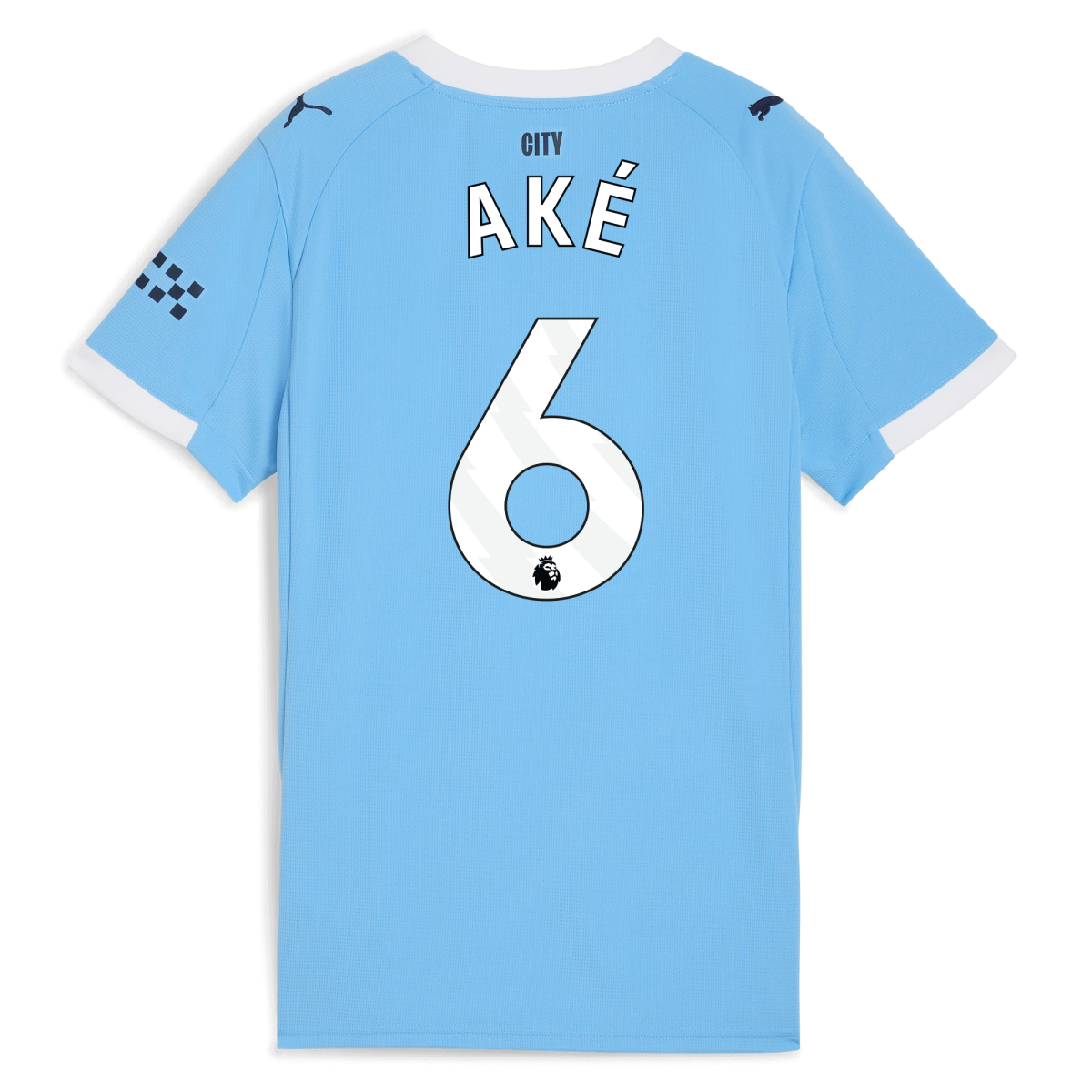 Manchester City womens manchester city home jersey 202526 with ake 6 printing Collection - ManchesterCitystore.com