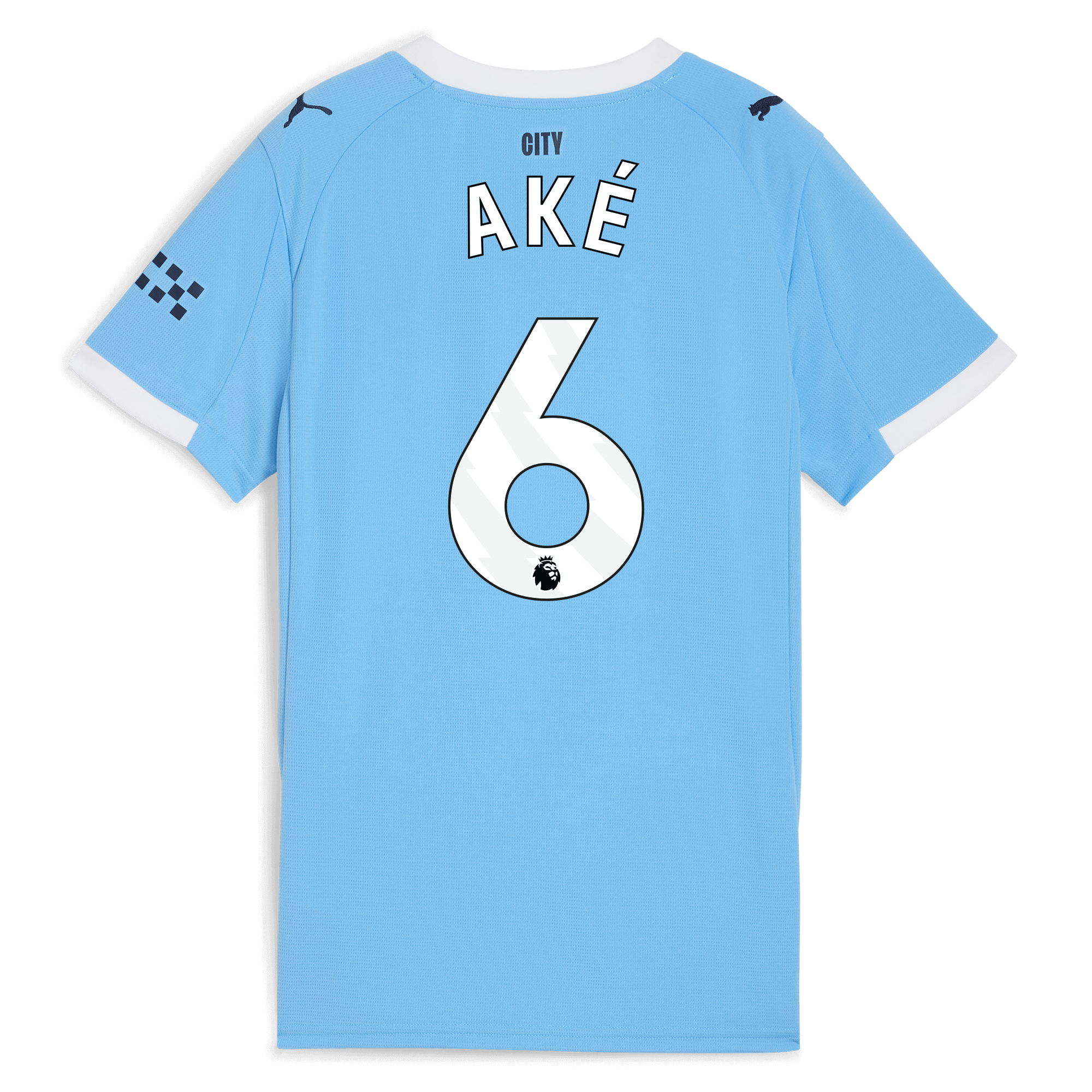 Manchester City womens manchester city home jersey 202526 with ake 6 printing Collection - ManchesterCitystore.com