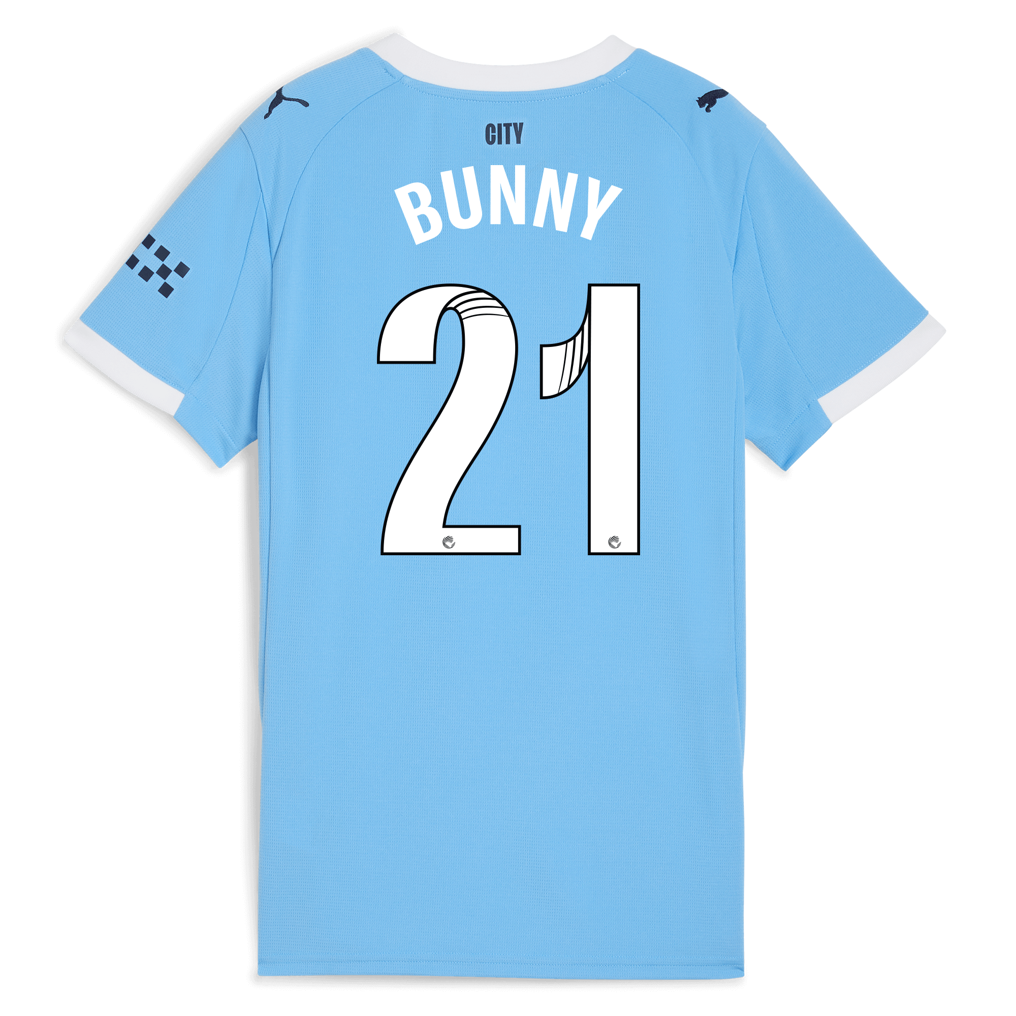 Manchester City womens manchester city home jersey 202526 with bunny 21 printing Collection - ManchesterCitystore.com