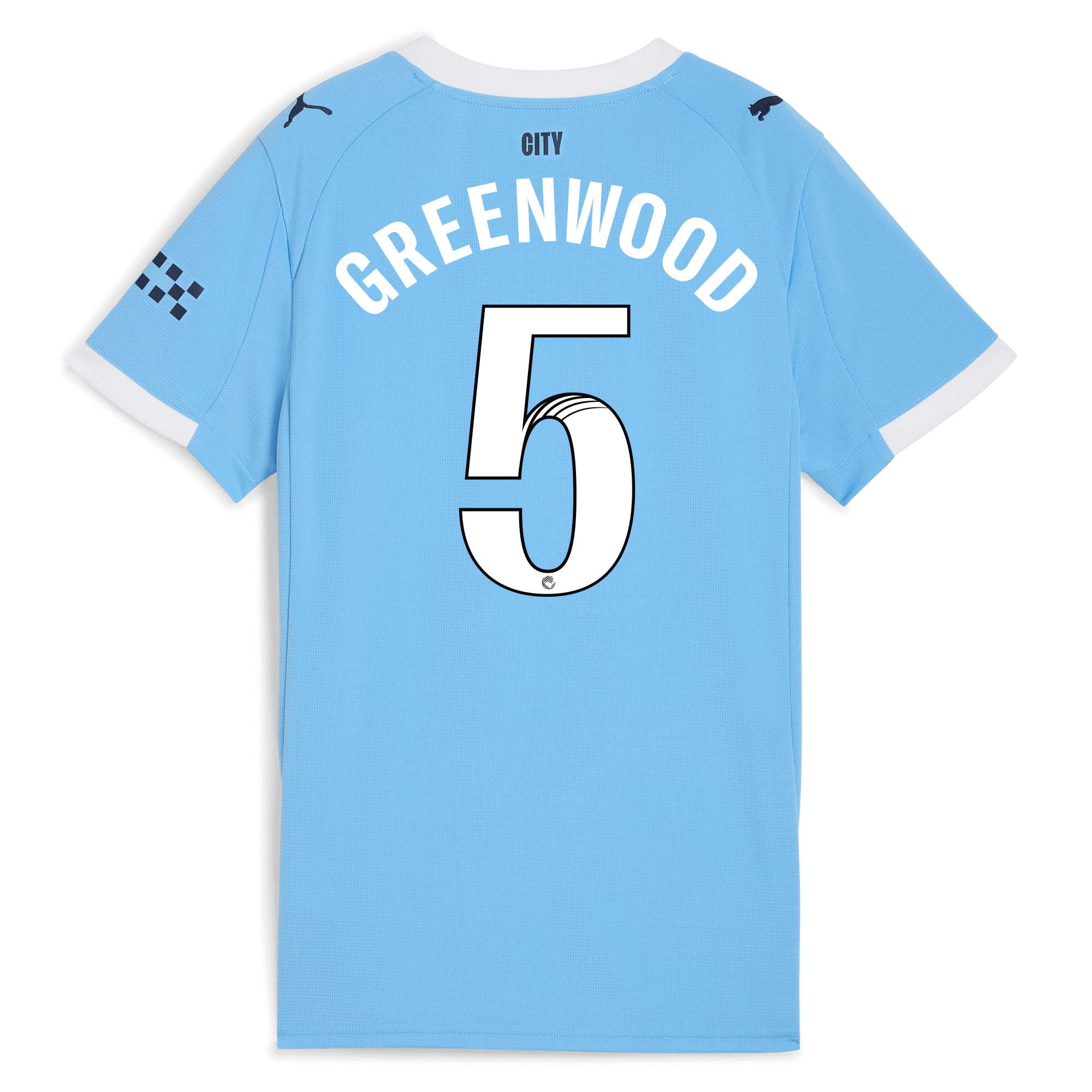 Manchester City womens manchester city home jersey 202526 with greenwood 5 printing Collection - ManchesterCitystore.com