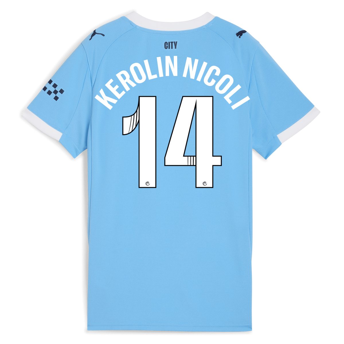 Manchester City womens manchester city home jersey 202526 with kerolin nicoli 14 printing Collection - ManchesterCitystore.com