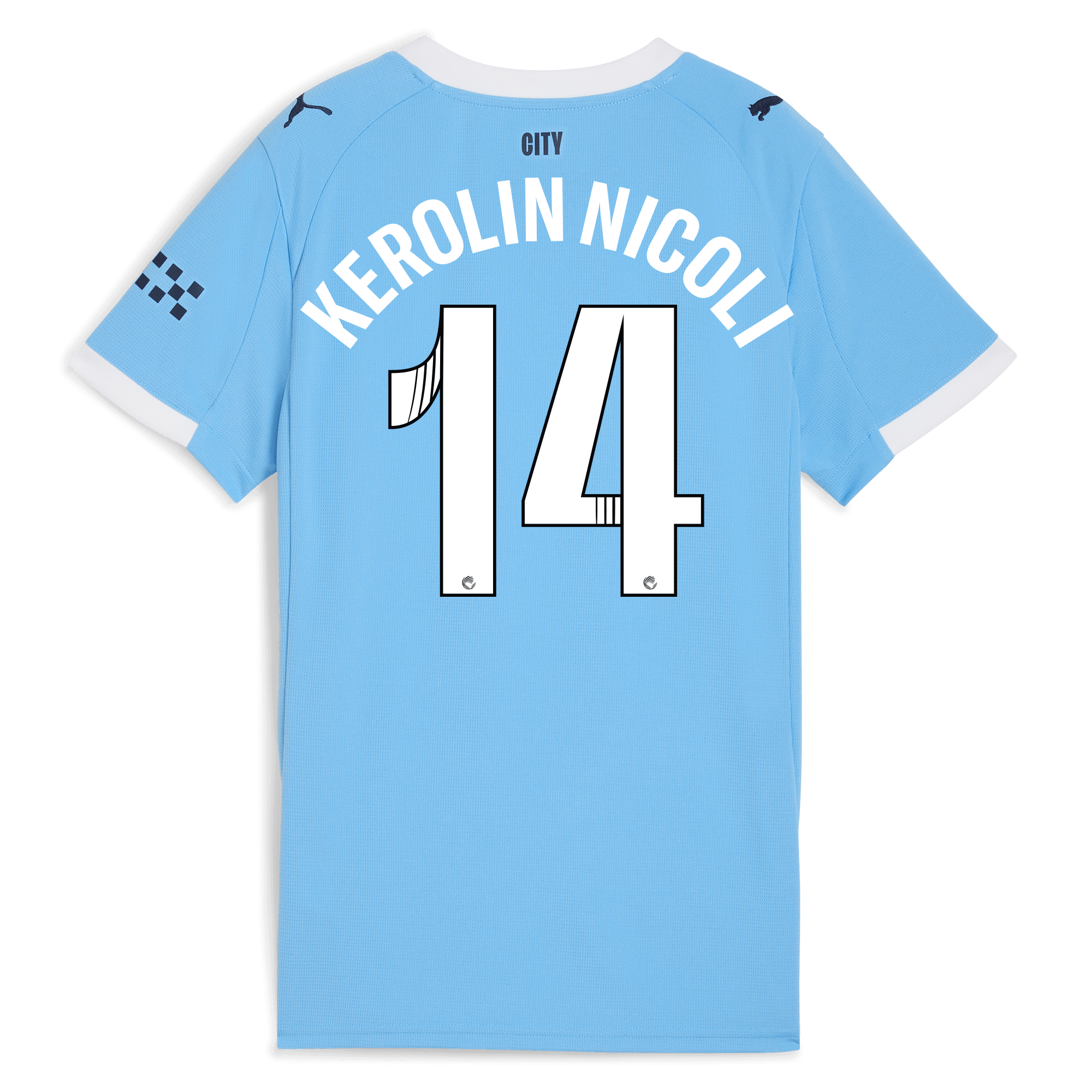 Manchester City womens manchester city home jersey 202526 with kerolin nicoli 14 printing Collection - ManchesterCitystore.com