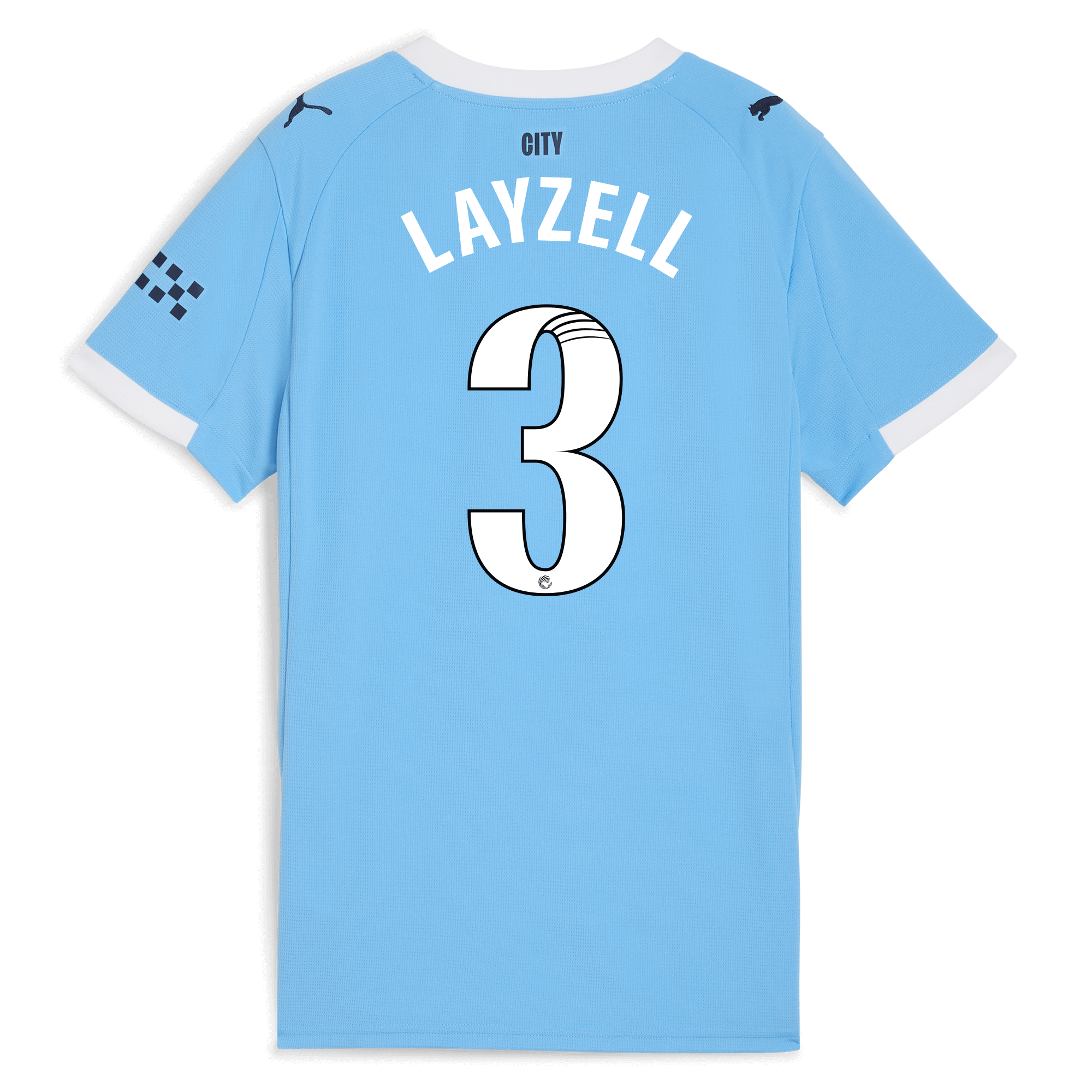 Manchester City womens manchester city home jersey 202526 with layzell 3 printing Collection - ManchesterCitystore.com