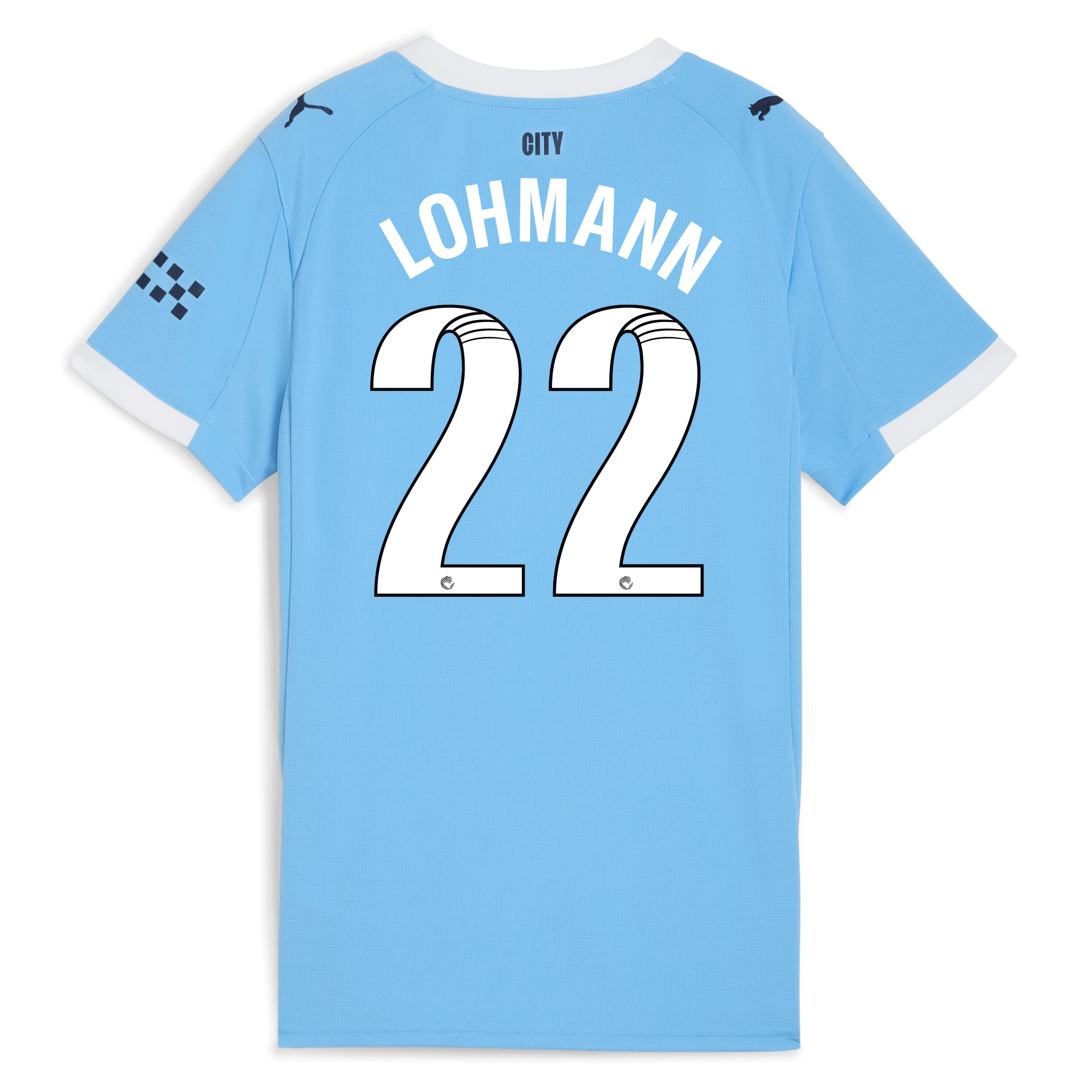 Manchester City womens manchester city home jersey 202526 with lohmann 22 printing Collection - ManchesterCitystore.com