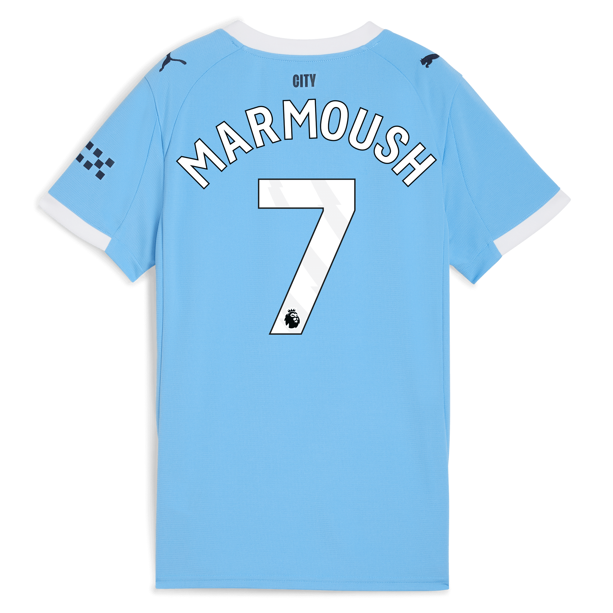 Manchester City womens manchester city home jersey 202526 with marmoush 7 printing Collection - ManchesterCitystore.com
