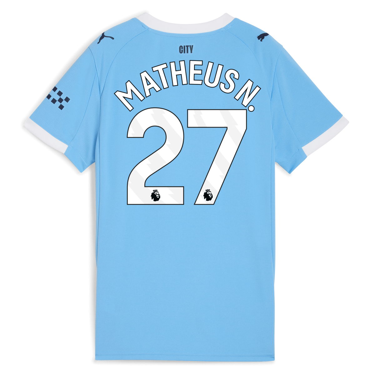 Manchester City womens manchester city home jersey 202526 with matheus n. 27 printing Collection - ManchesterCitystore.com