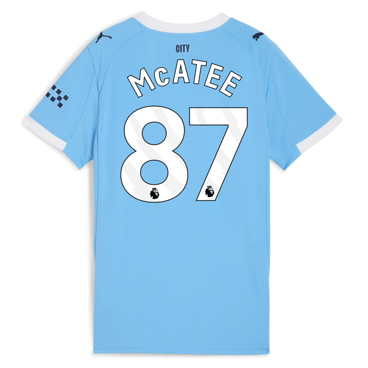 Manchester City womens manchester city home jersey 202526 with mcatee 87 printing Collection - ManchesterCitystore.com