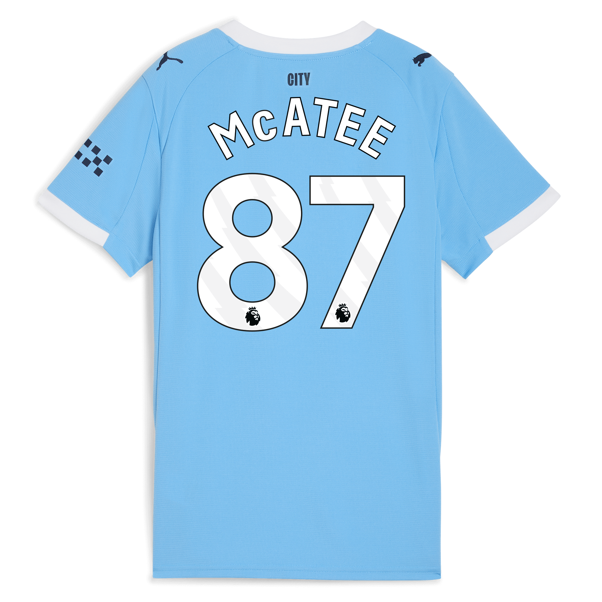 Manchester City womens manchester city home jersey 202526 with mcatee 87 printing Collection - ManchesterCitystore.com