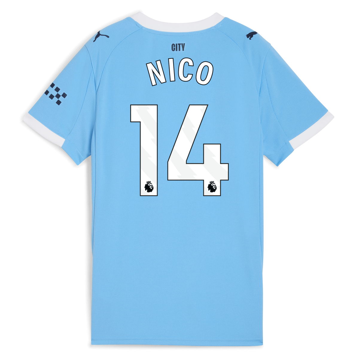Manchester City womens manchester city home jersey 202526 with nico 14 printing Collection - ManchesterCitystore.com