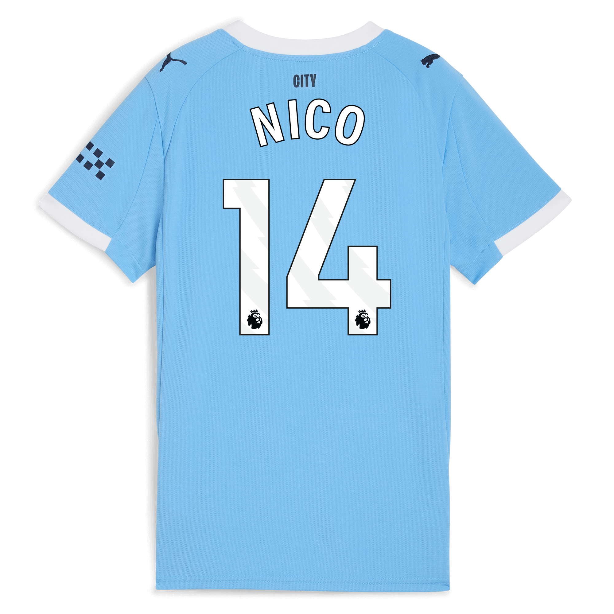 Manchester City womens manchester city home jersey 202526 with nico 14 printing Collection - ManchesterCitystore.com