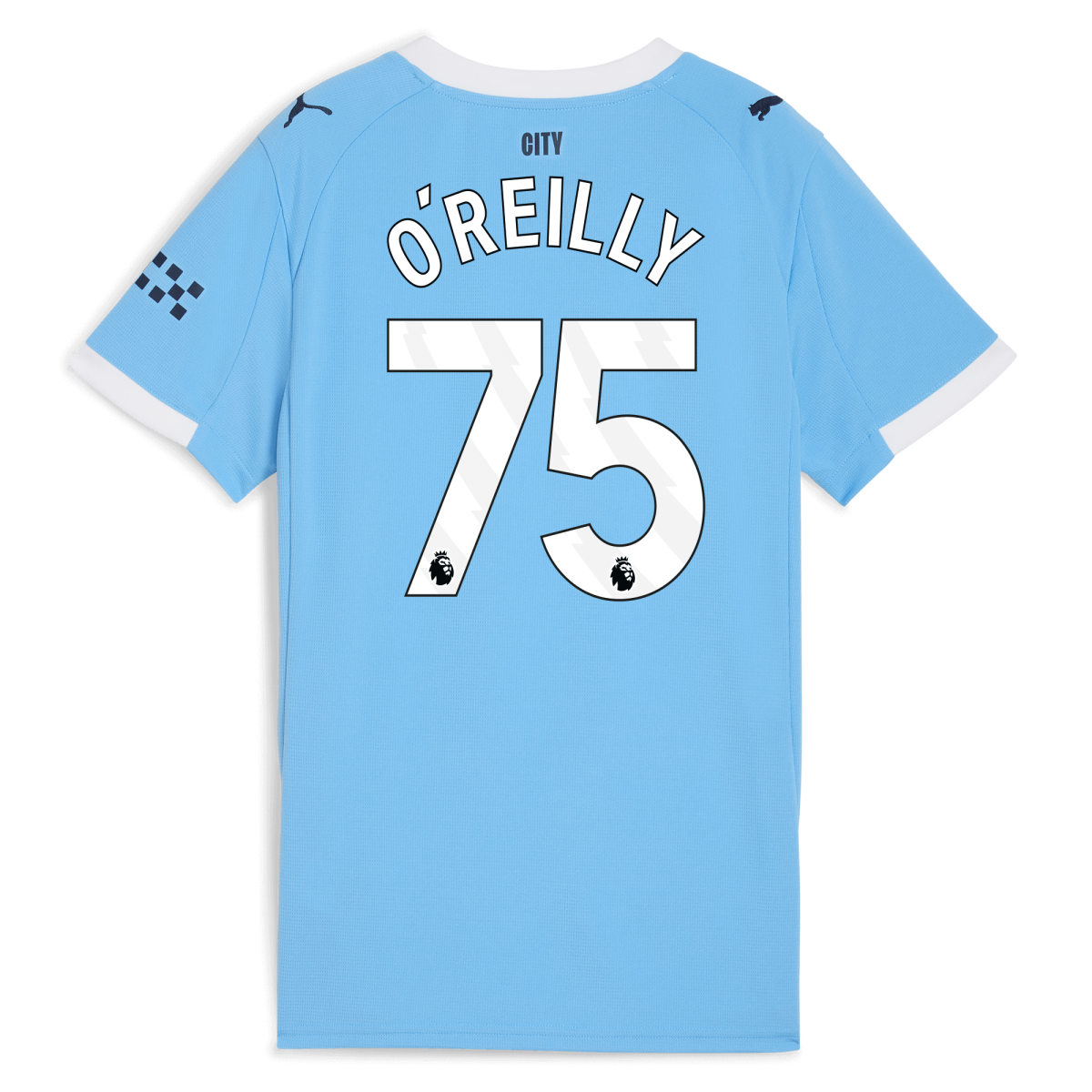 Manchester City womens manchester city home jersey 202526 with oreilly 75 printing Collection - ManchesterCitystore.com