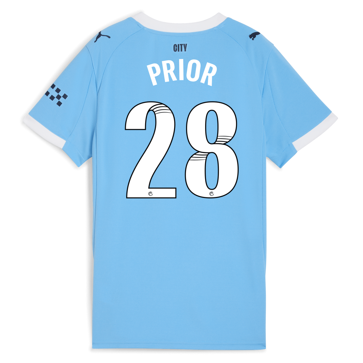 Manchester City womens manchester city home jersey 202526 with prior 28 printing Collection - ManchesterCitystore.com