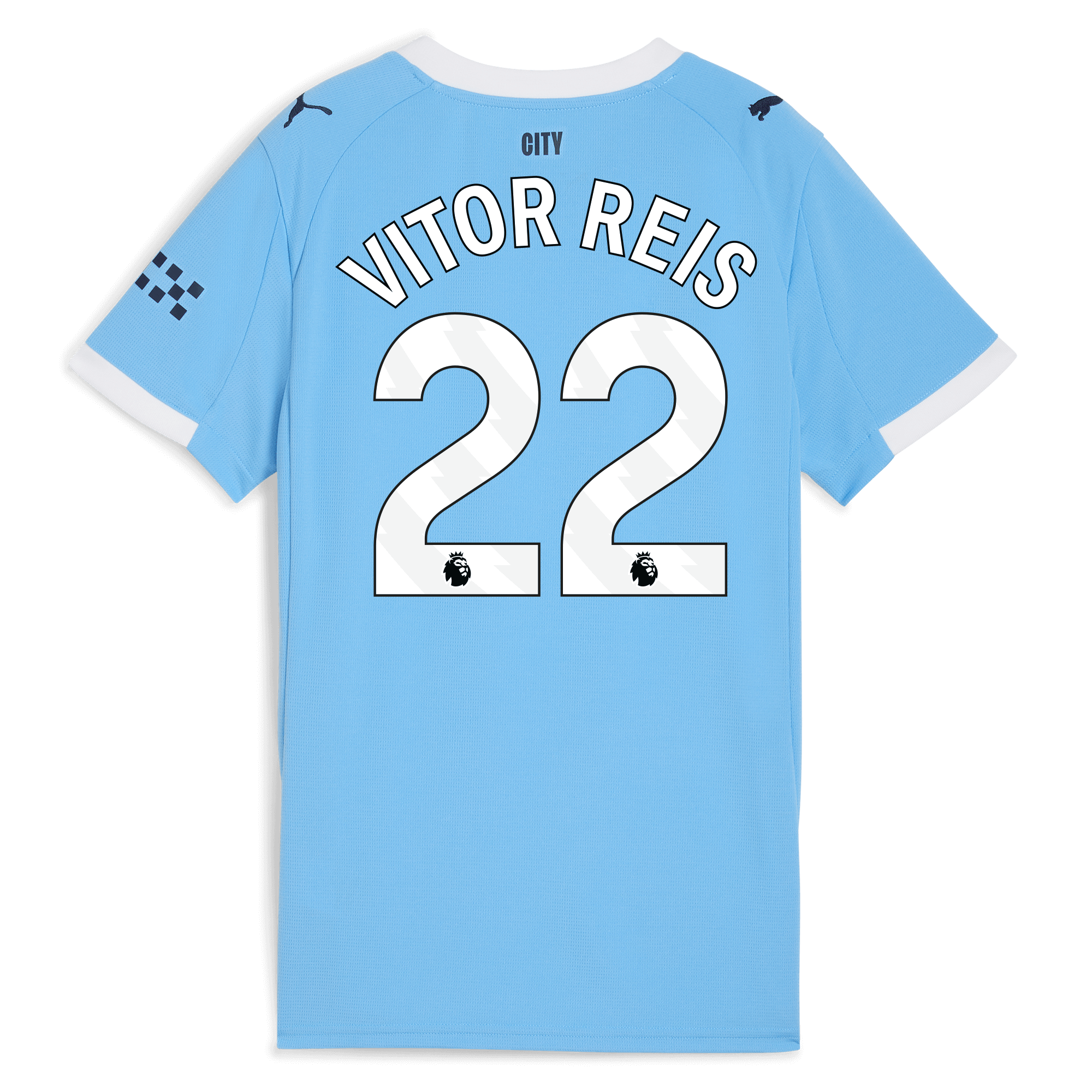 Manchester City womens manchester city home jersey 202526 with vitor reis 22 printing Collection - ManchesterCitystore.com