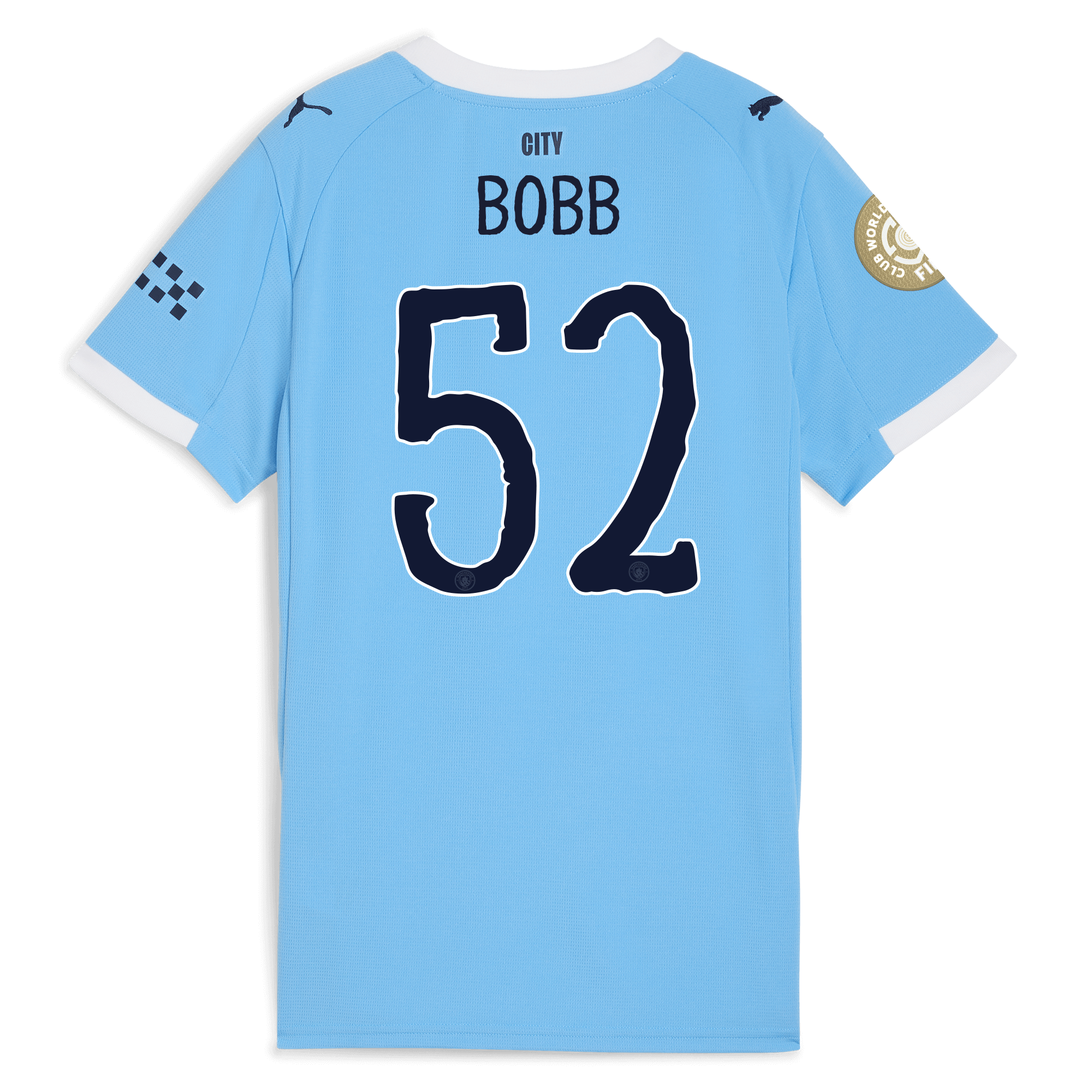 Manchester City womens manchester city kidsuper club world cup home jersey 202526 with bobb 52 printing Collection - ManchesterCitystore.com