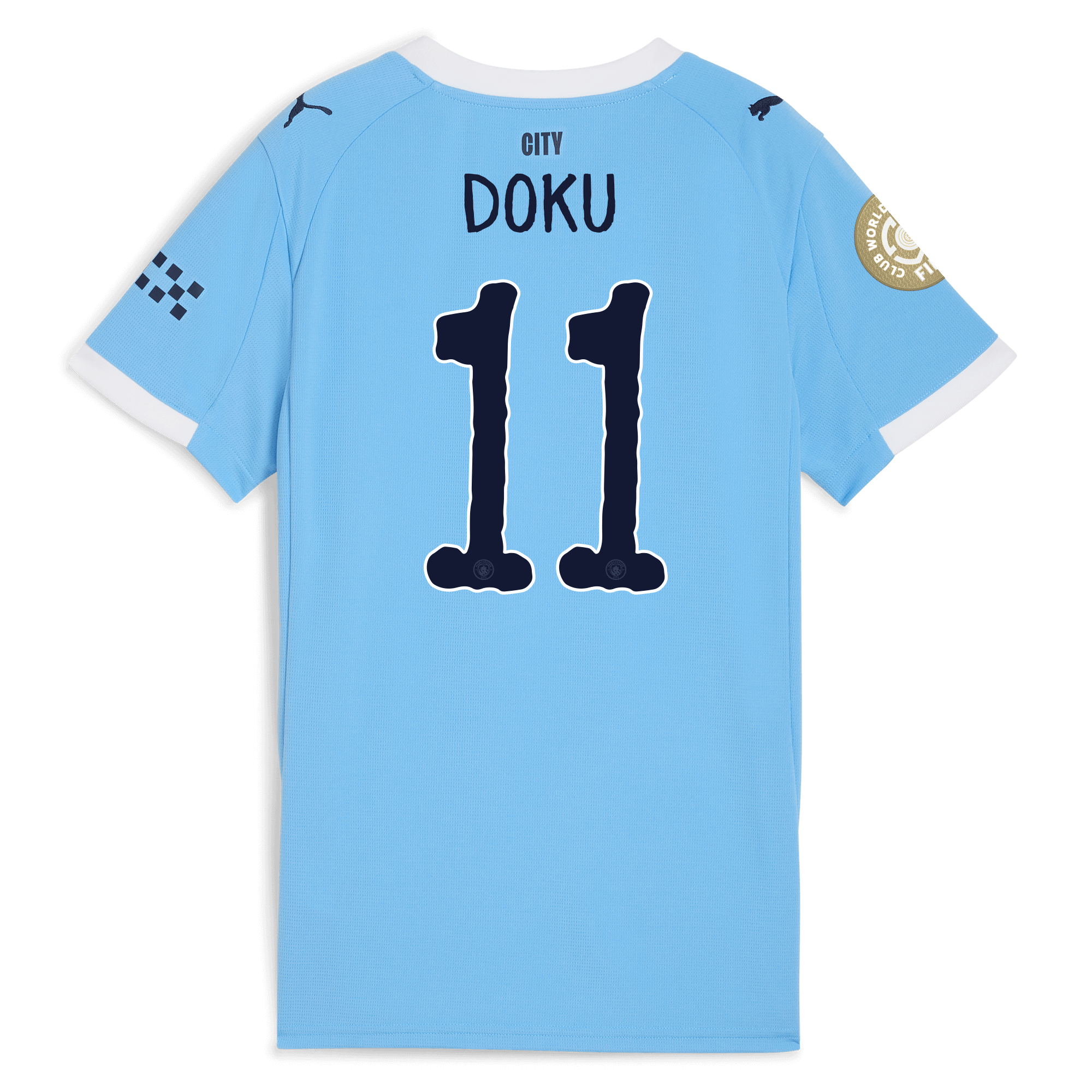 Manchester City womens manchester city kidsuper club world cup home jersey 202526 with doku 11 printing Collection - ManchesterCitystore.com