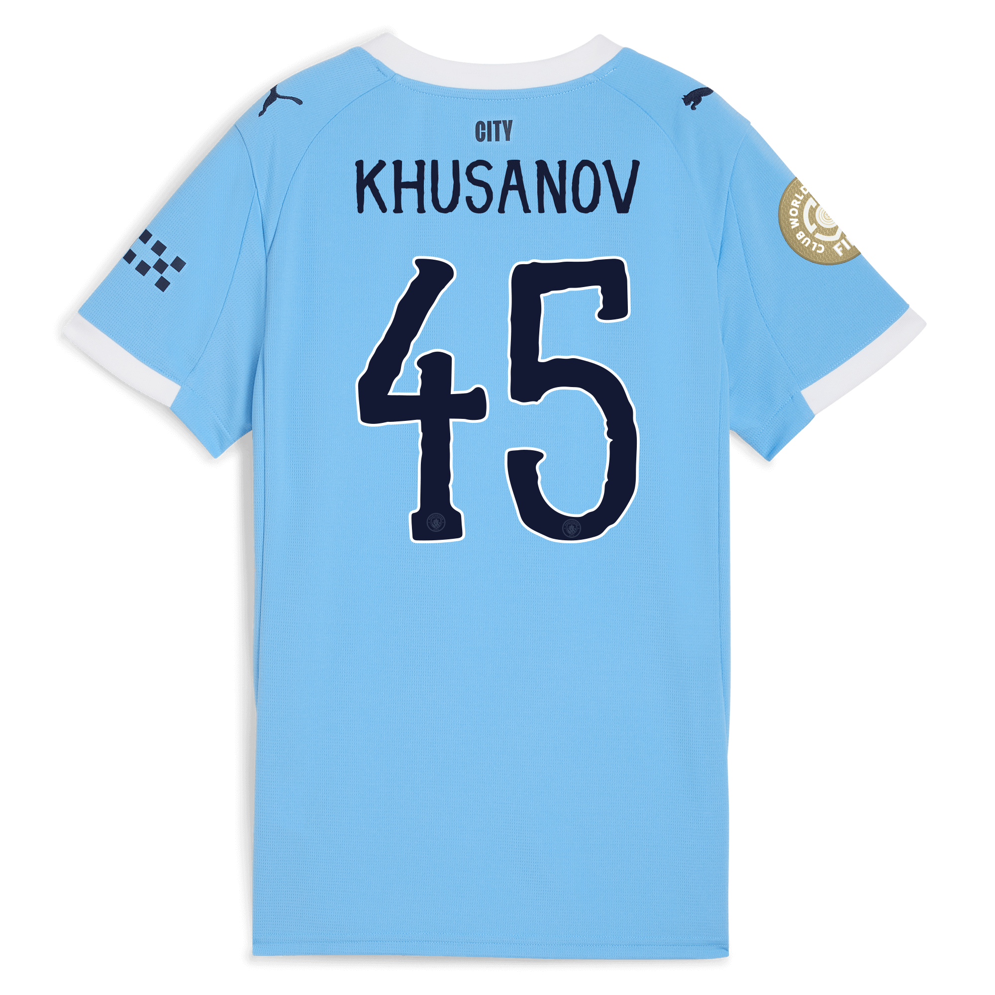 Manchester City womens manchester city kidsuper club world cup home jersey 202526 with khusanov 45 printing Collection - ManchesterCitystore.com