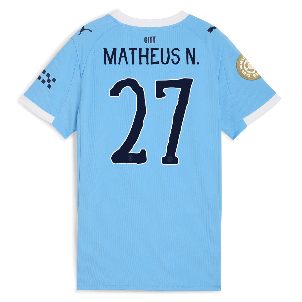 Manchester City womens manchester city kidsuper club world cup home jersey 202526 with matheus n. 27 printing Collection - ManchesterCitystore.com