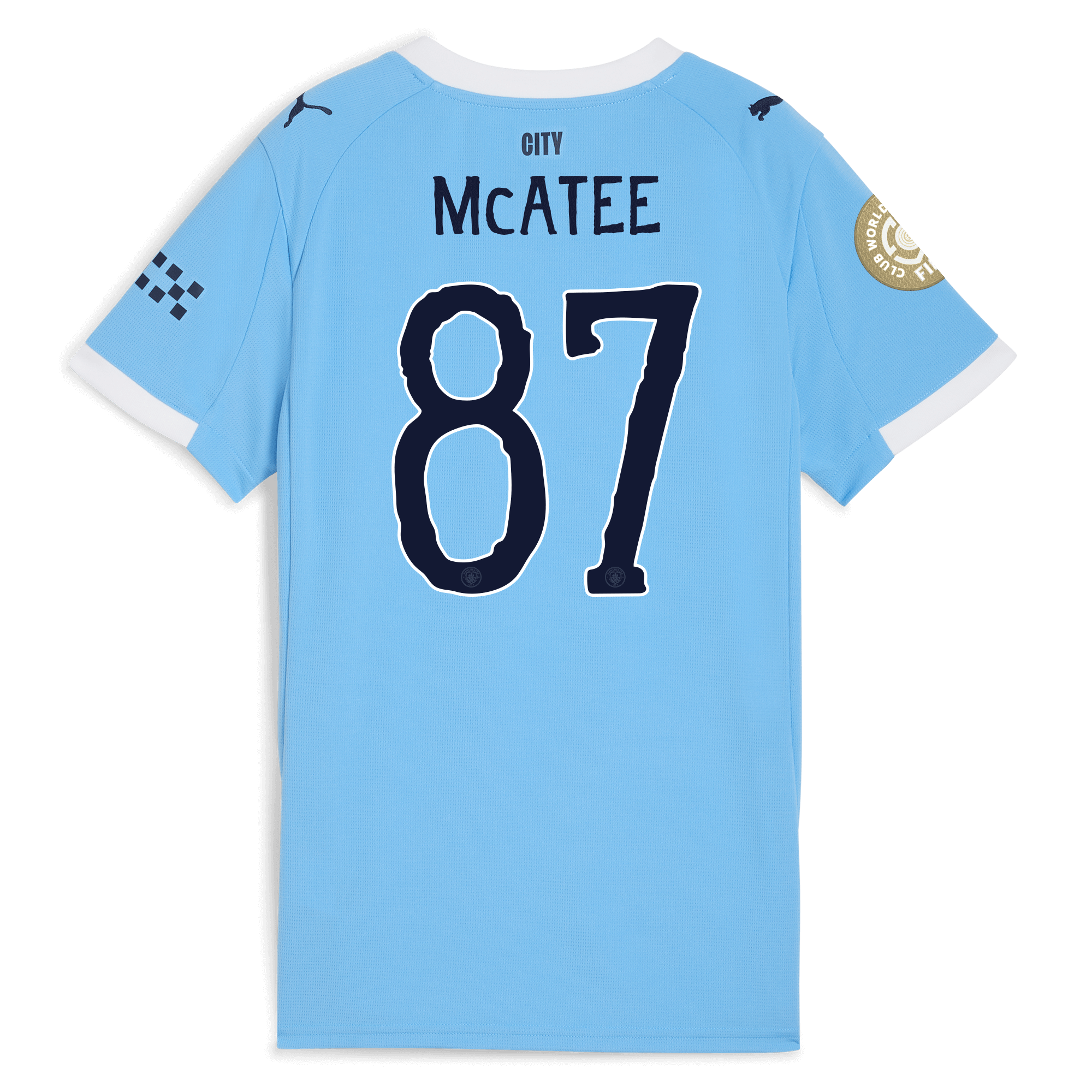 Manchester City womens manchester city kidsuper club world cup home jersey 202526 with mcatee 87 printing Collection - ManchesterCitystore.com