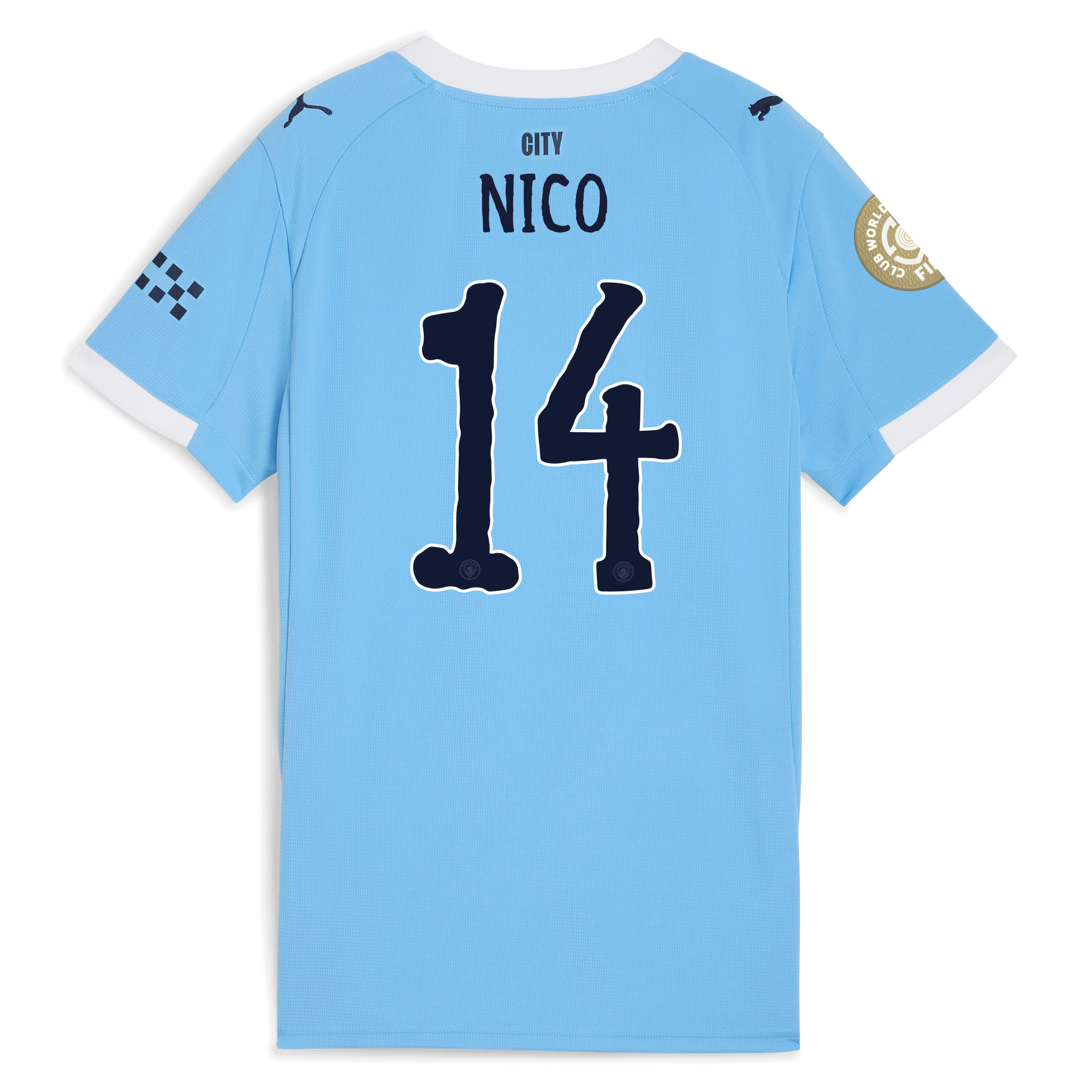 Manchester City womens manchester city kidsuper club world cup home jersey 202526 with nico 14 printing Collection - ManchesterCitystore.com